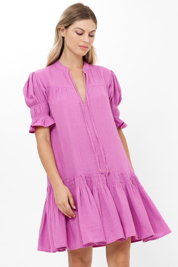 Smocked Drop Mini- Bahama Purple