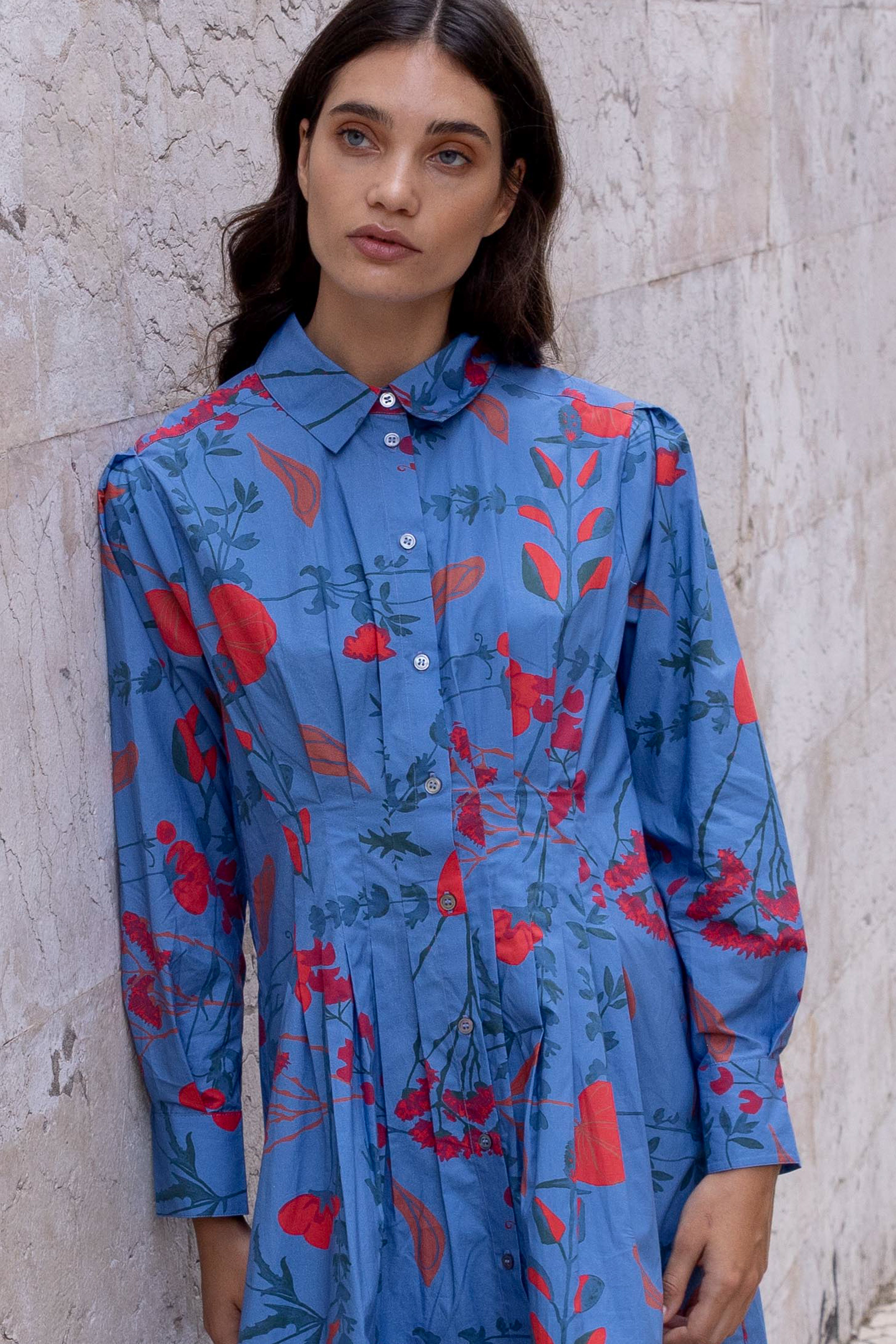 Elizabeth Dress- Bartram Blue