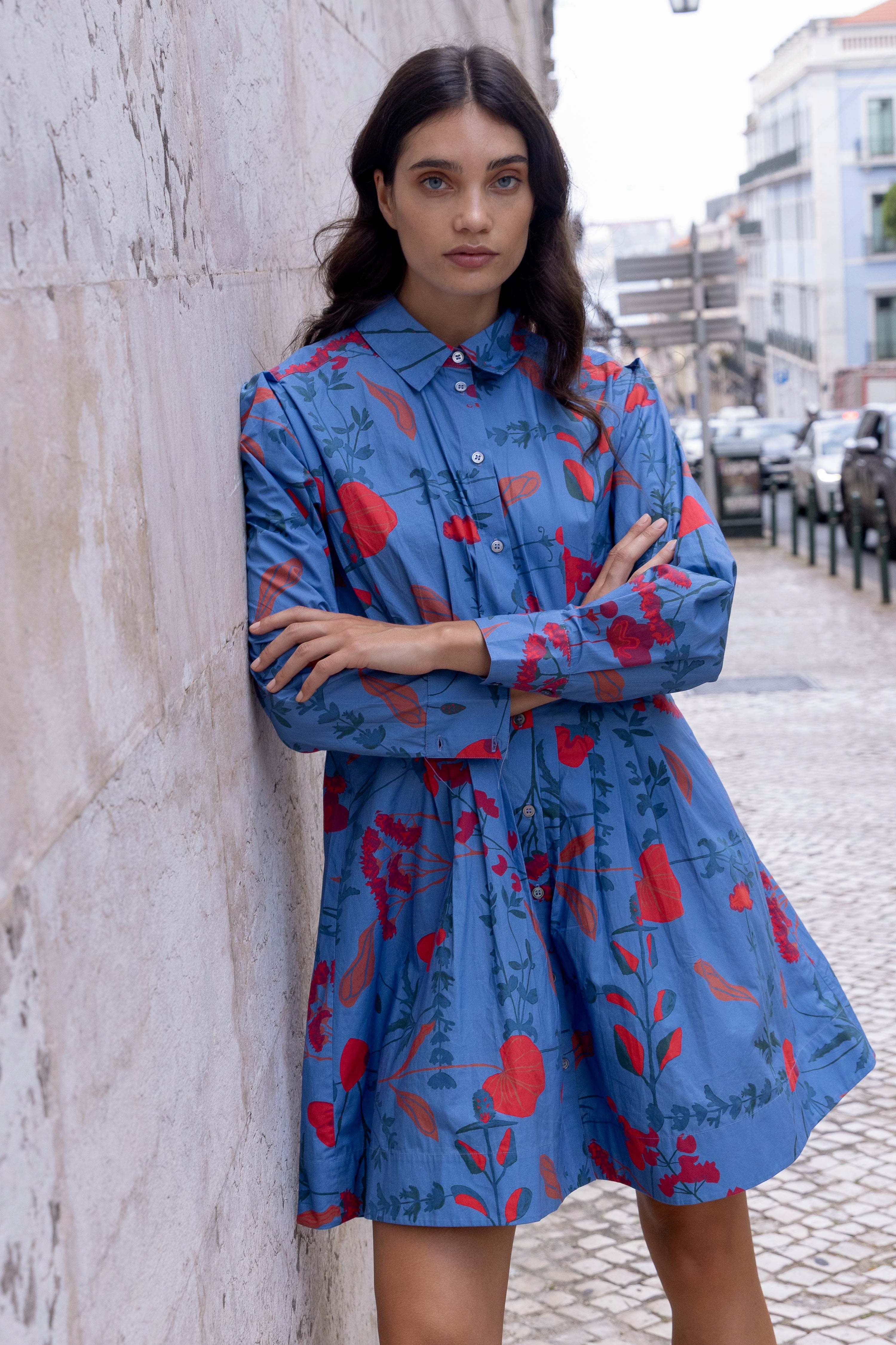 Elizabeth Dress- Bartram Blue
