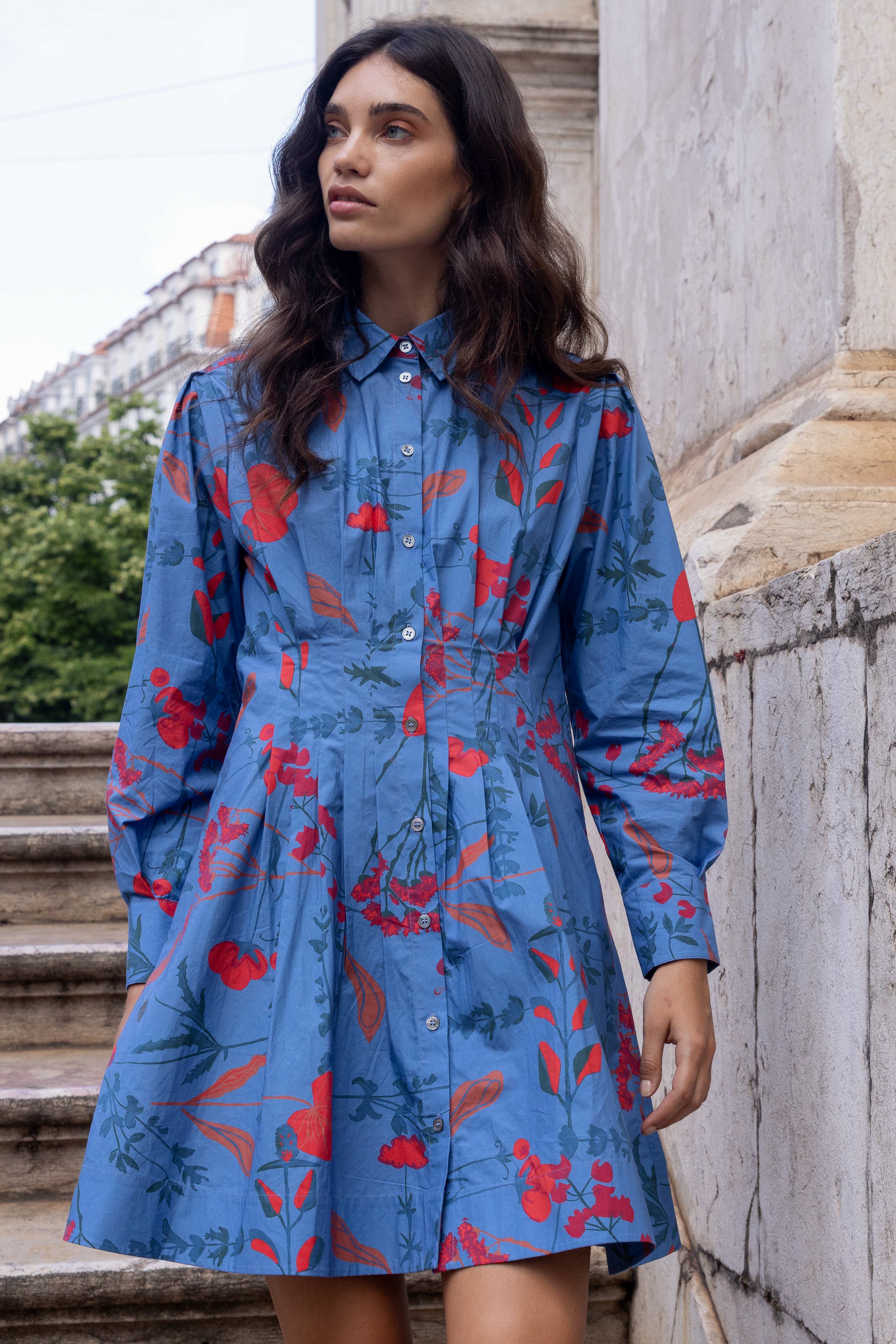 Elizabeth Dress- Bartram Blue