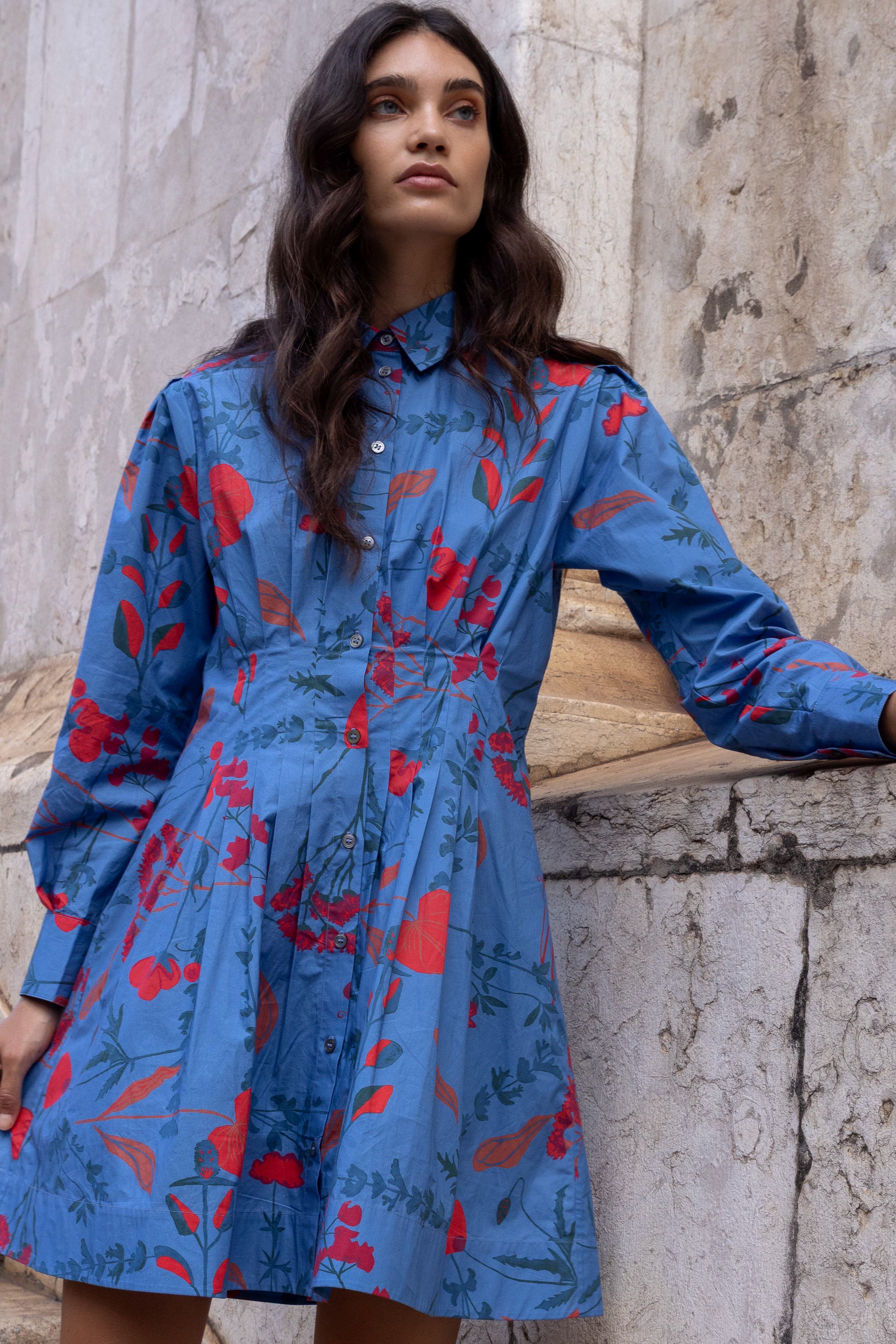 Elizabeth Dress- Bartram Blue