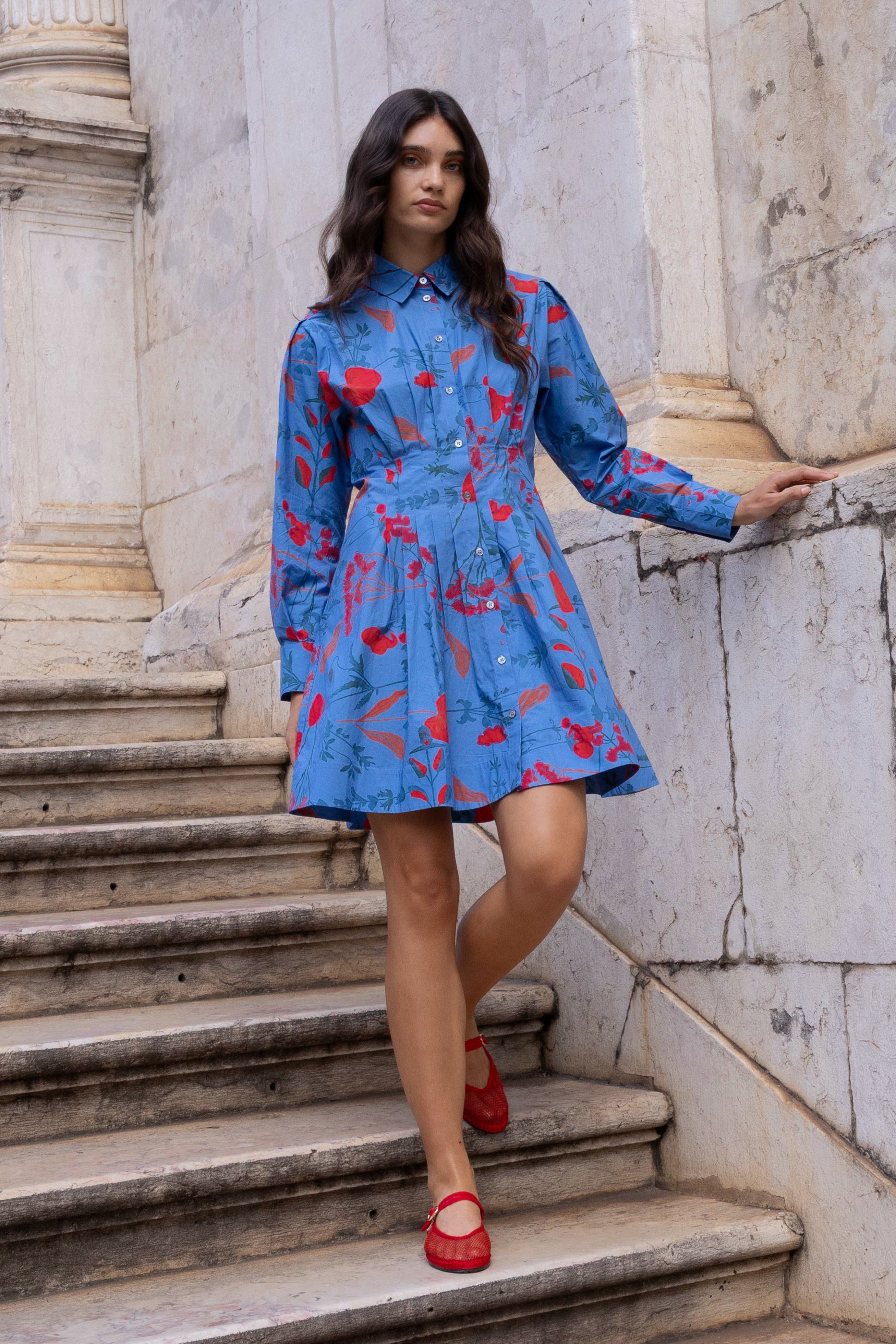Elizabeth Dress- Bartram Blue
