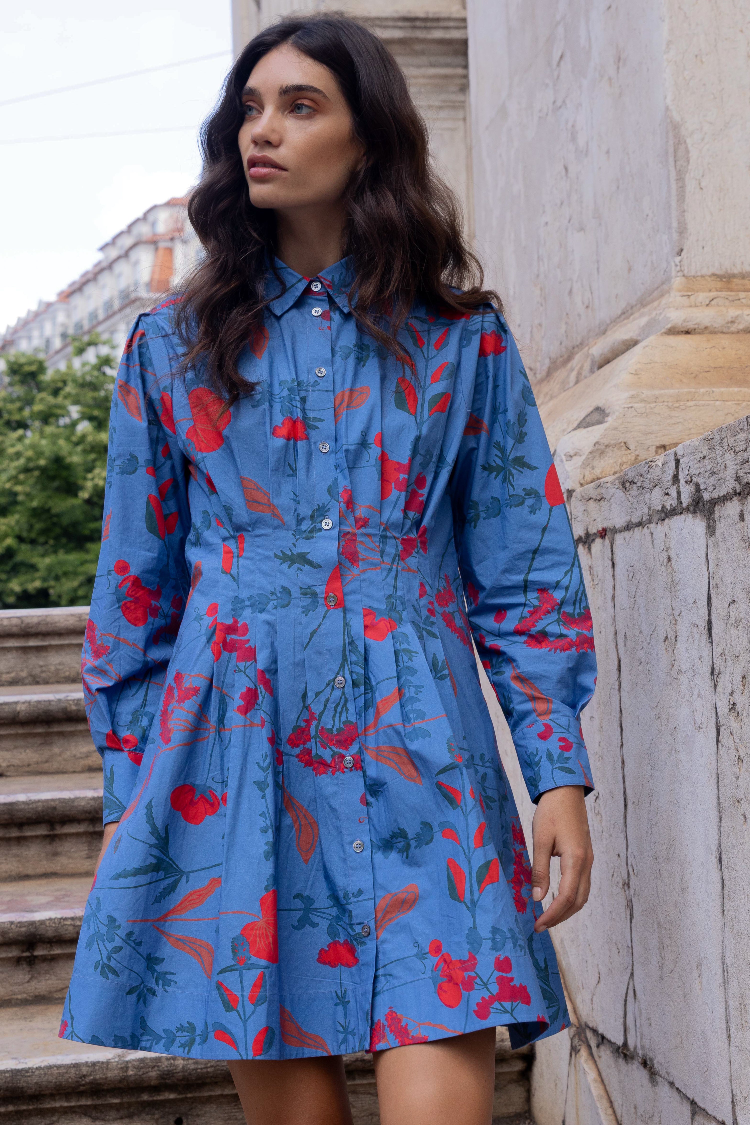 Elizabeth Dress- Bartram Blue