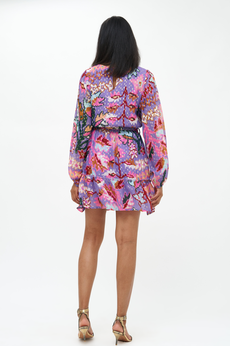 Flirty Short Dress- Bukhara Lavender