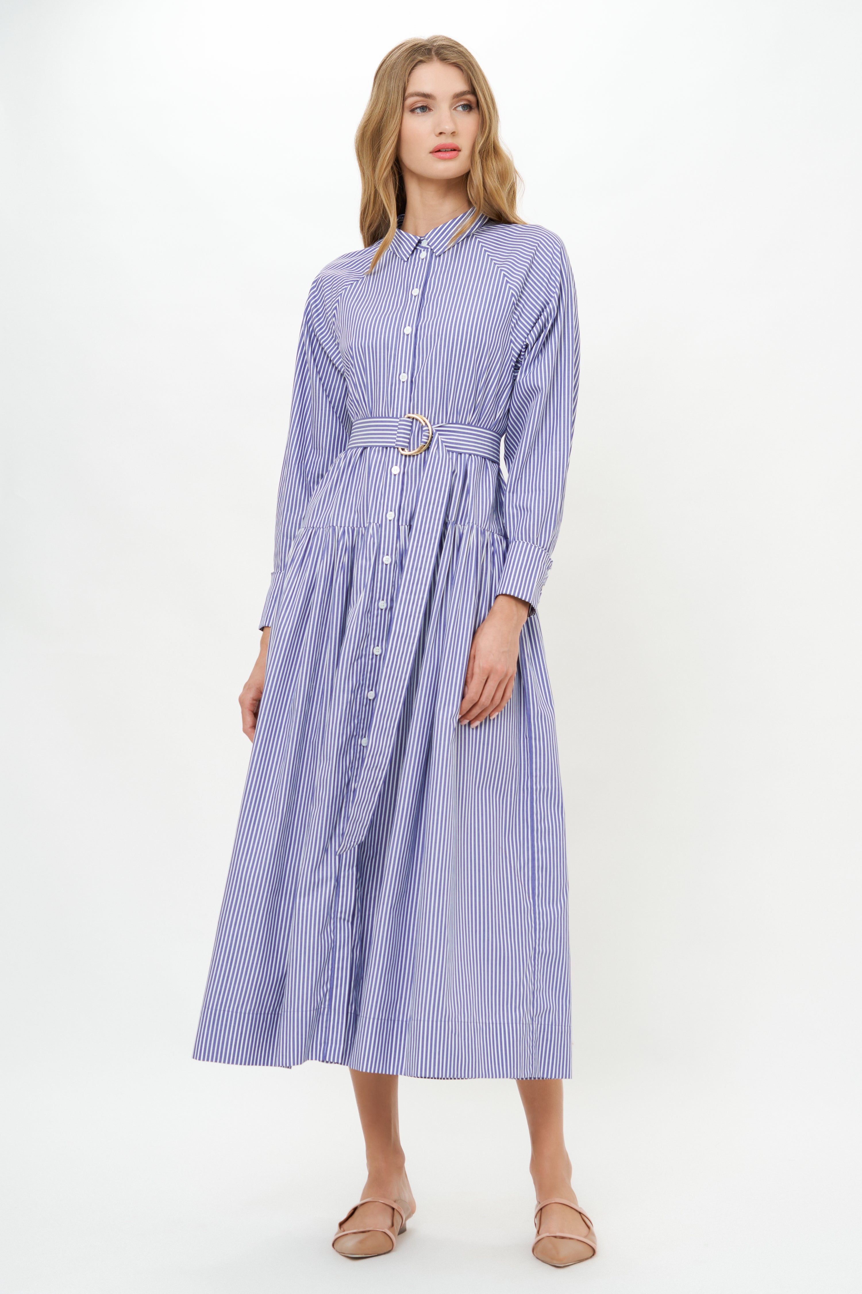 Layla Dress- Capone Navy