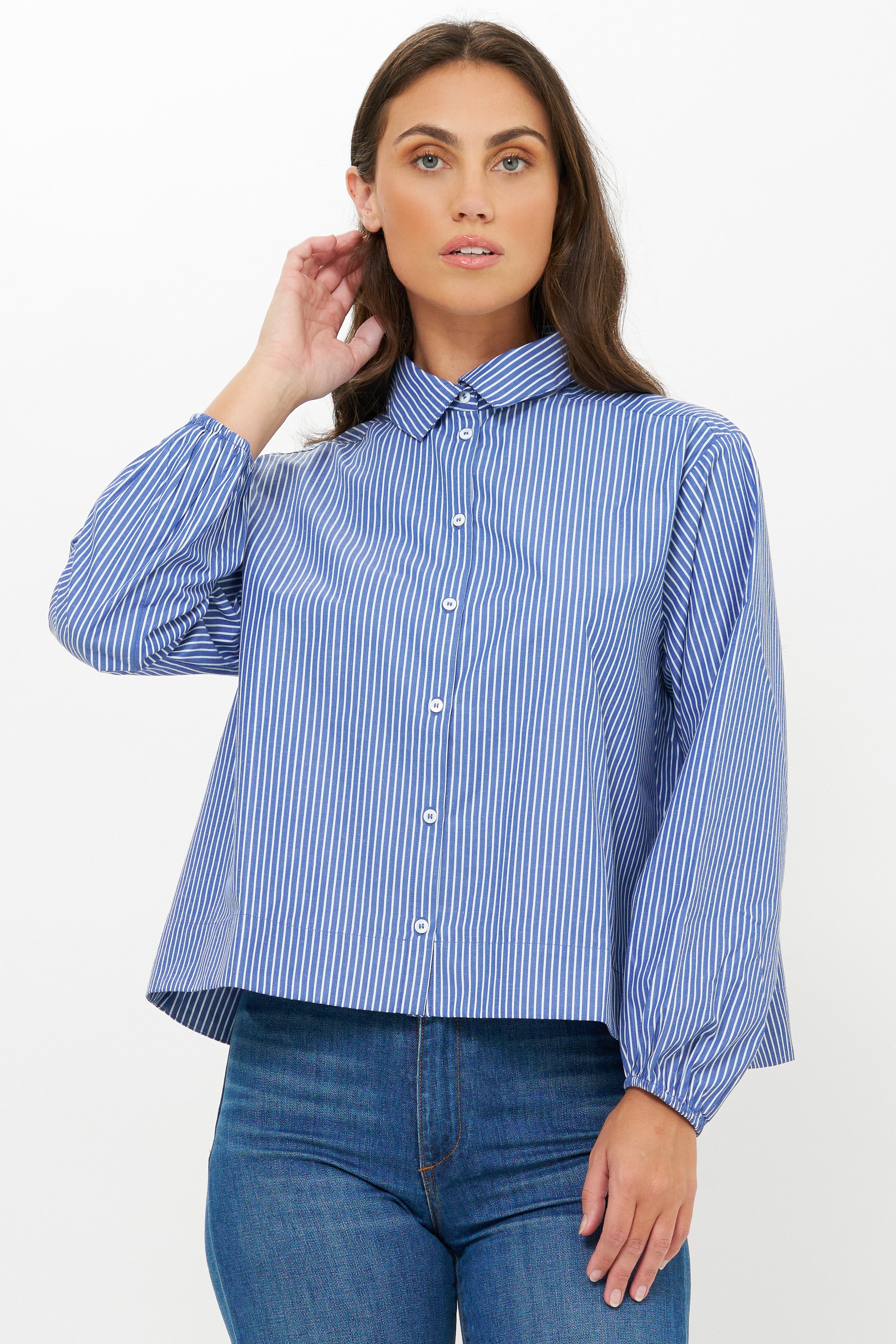 Lily Top- Capone Navy