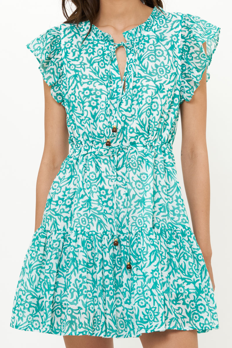 Cinched Flirty Short- Cypress Jade