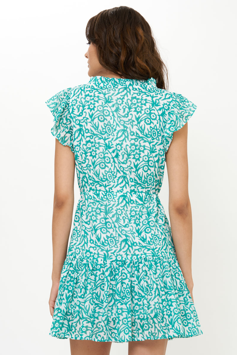 Cinched Flirty Short- Cypress Jade