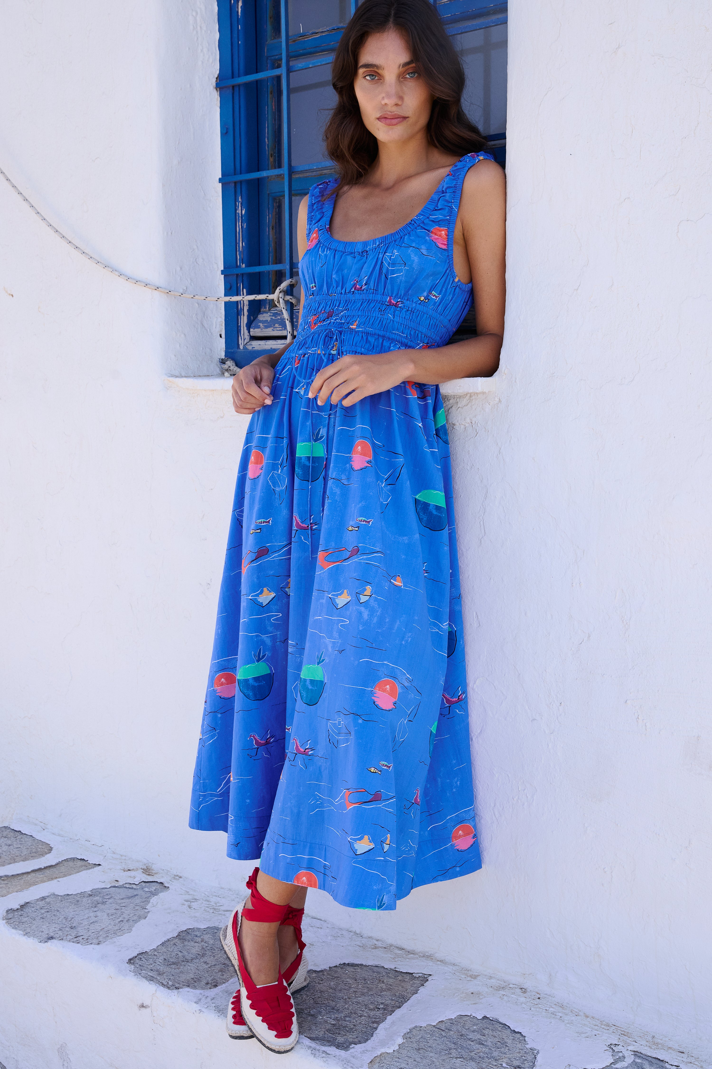 Harper Dress- Dip Blue