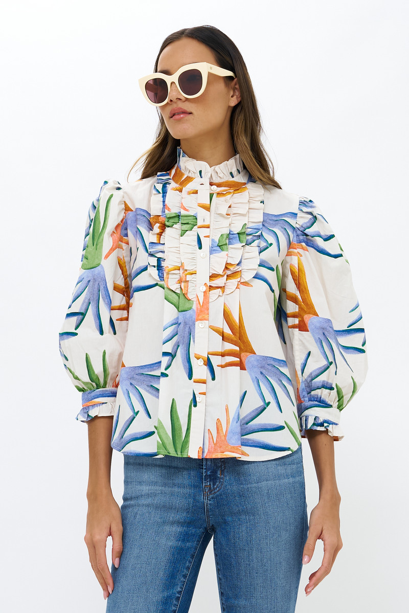 Ruffle 2024 front blouse