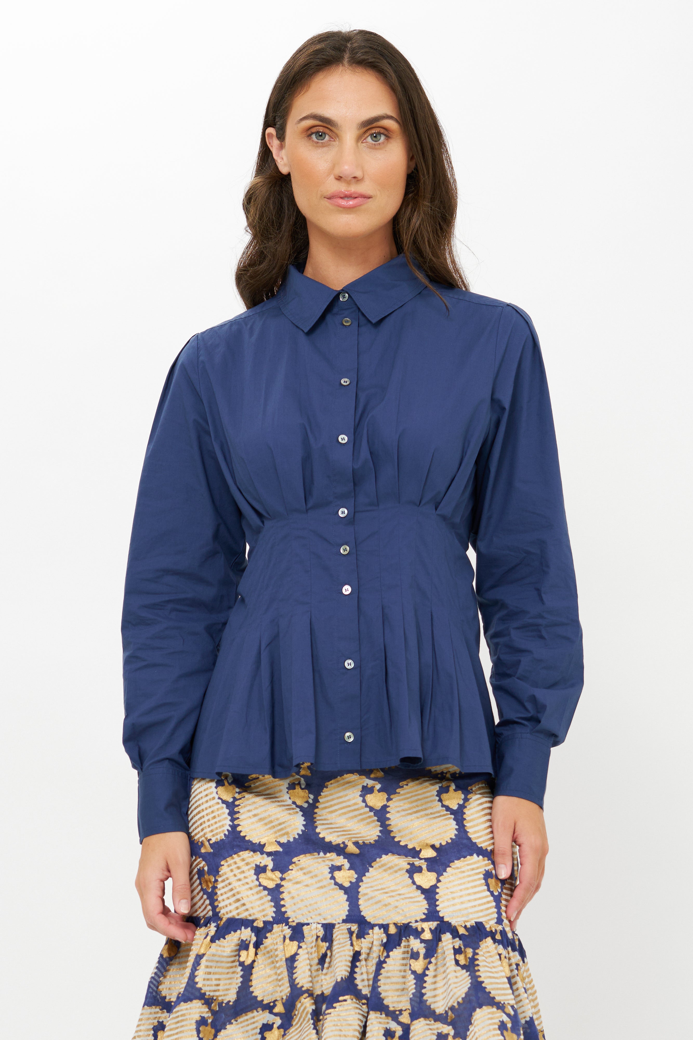 Elizabeth Top- Hepburn Navy