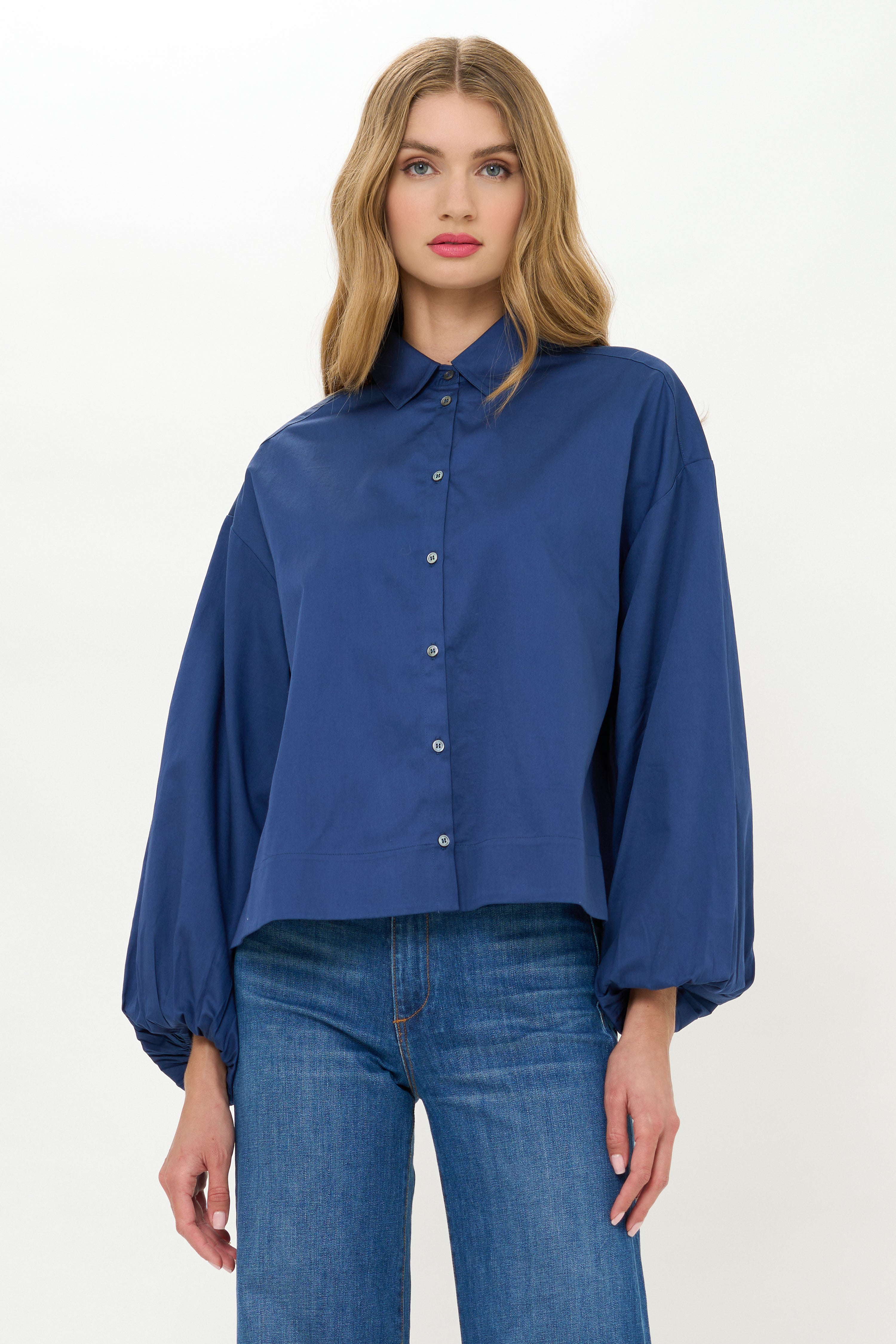 Lily Top- Hepburn Navy