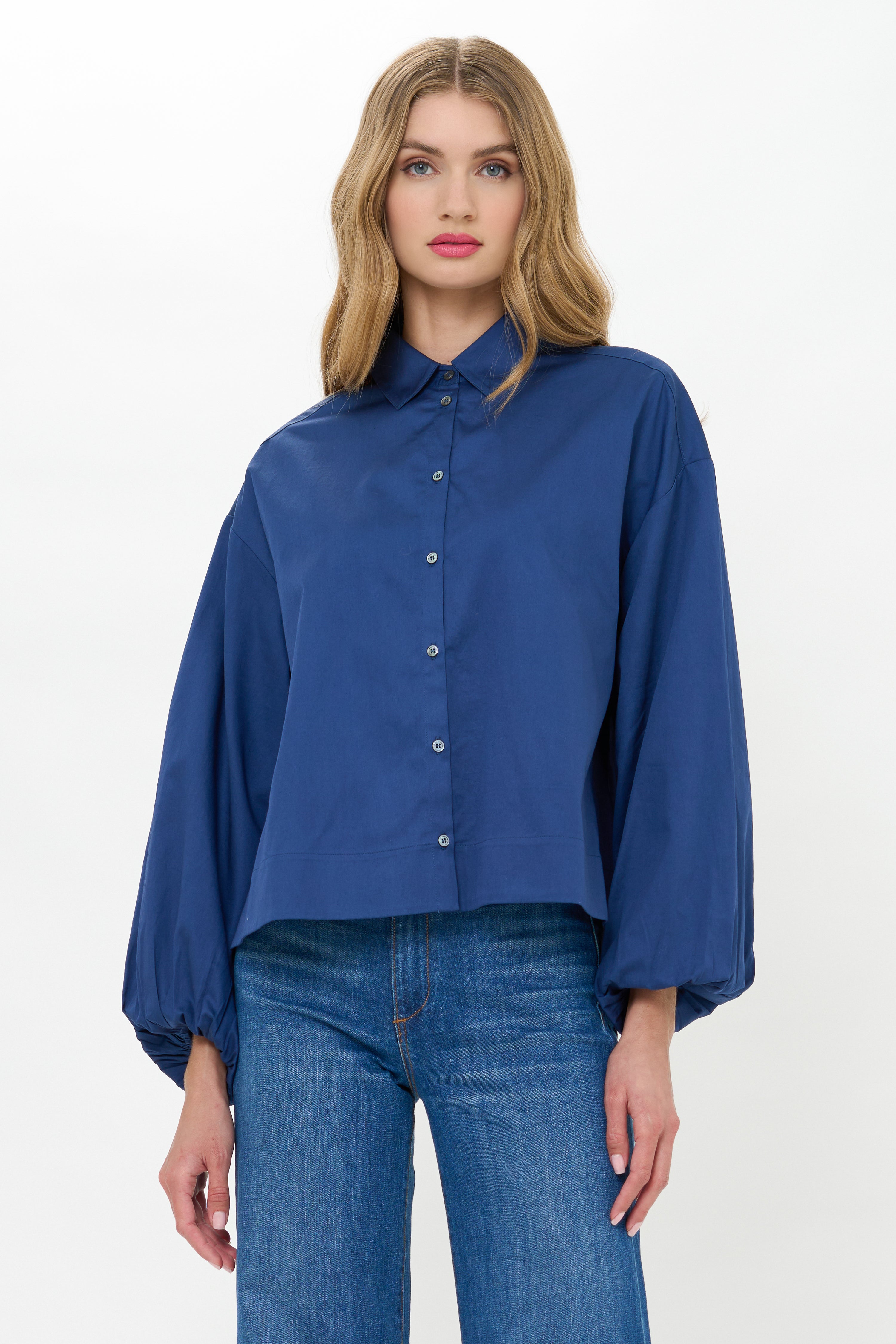 Lily Top- Hepburn Navy