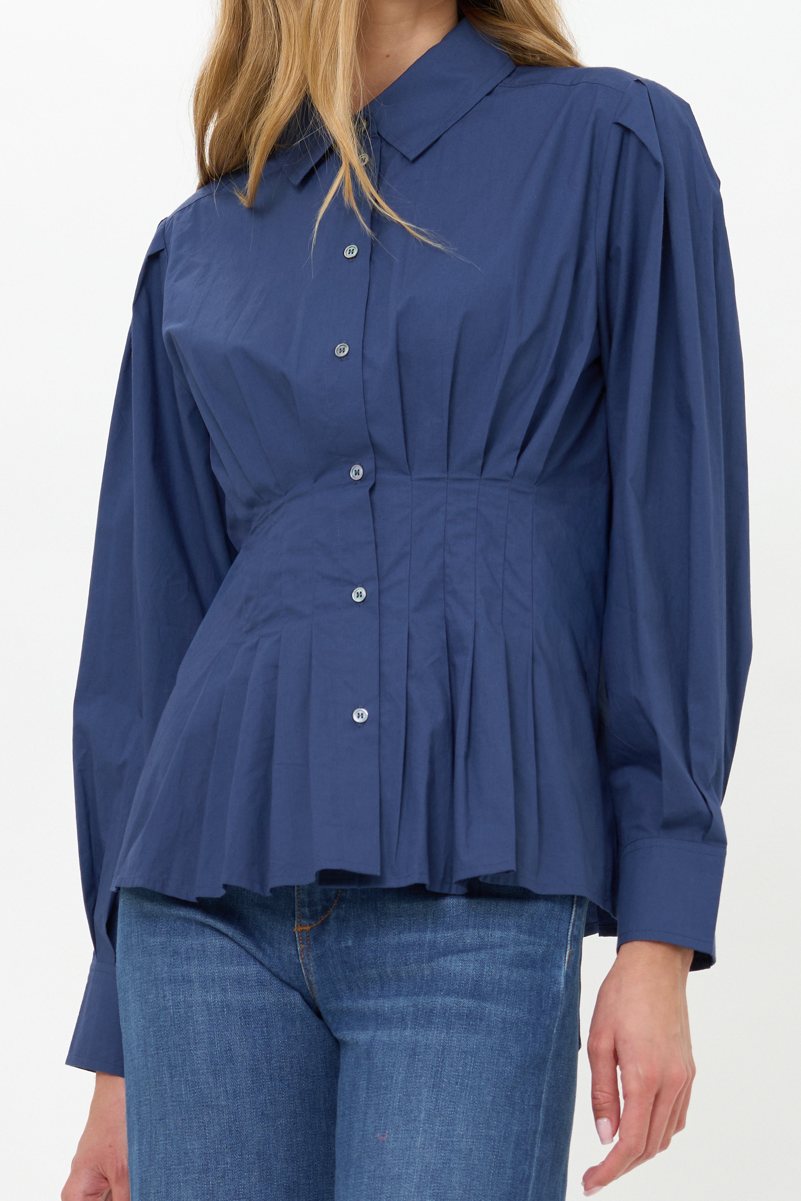 Elizabeth Top- Hepburn Navy