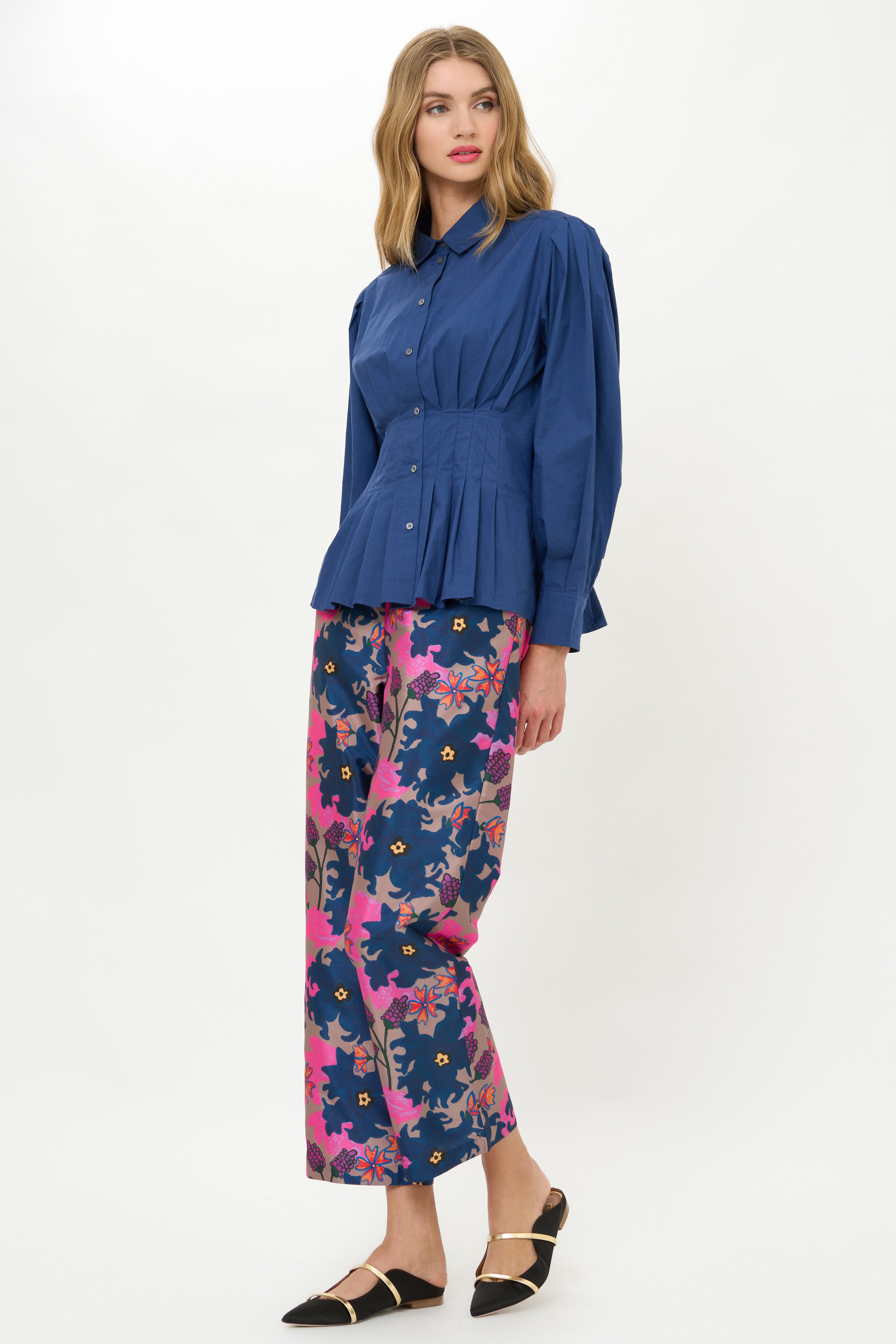Elizabeth Top- Hepburn Navy