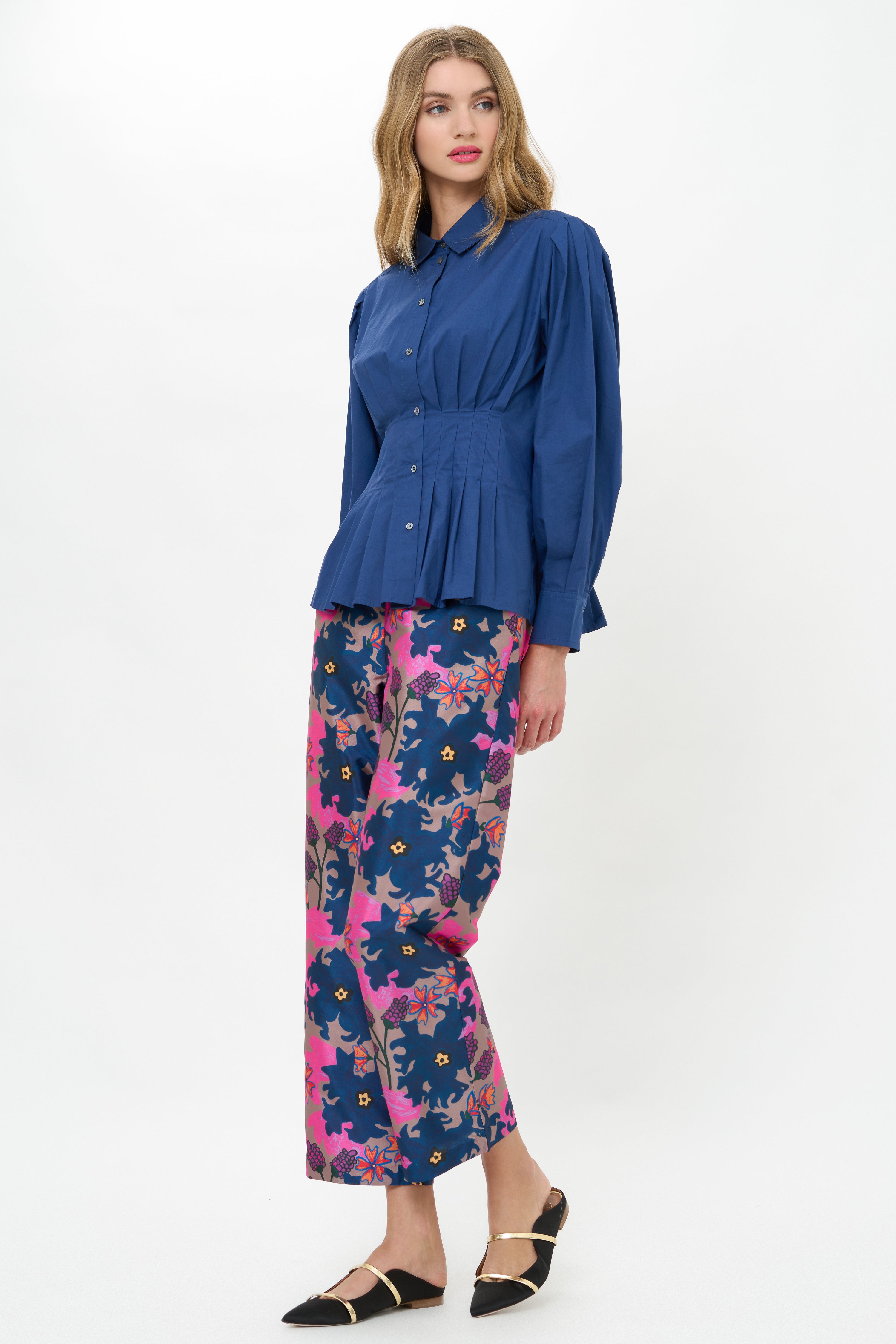 Elizabeth Top- Hepburn Navy
