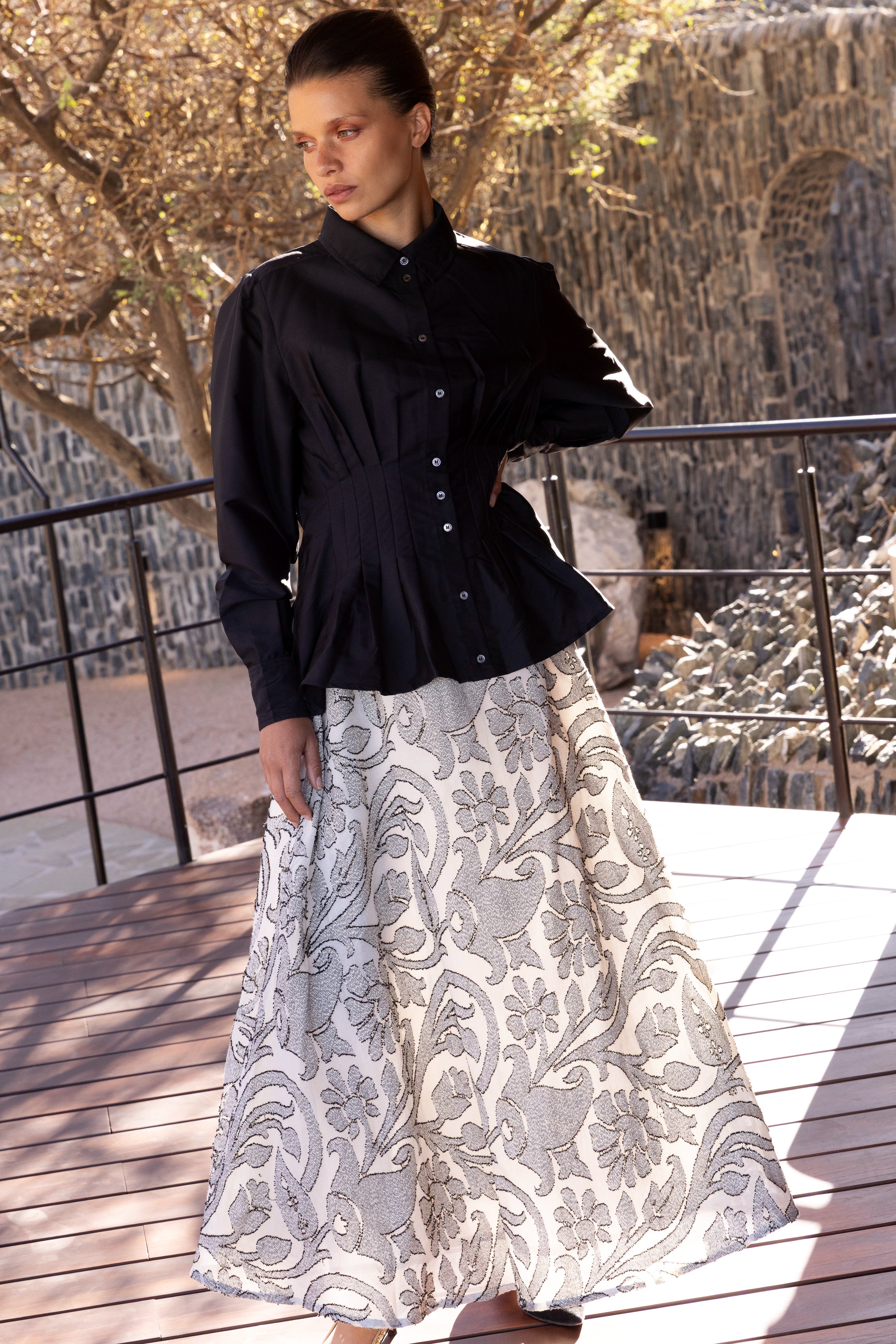 Swing Skirt- Herod Cream