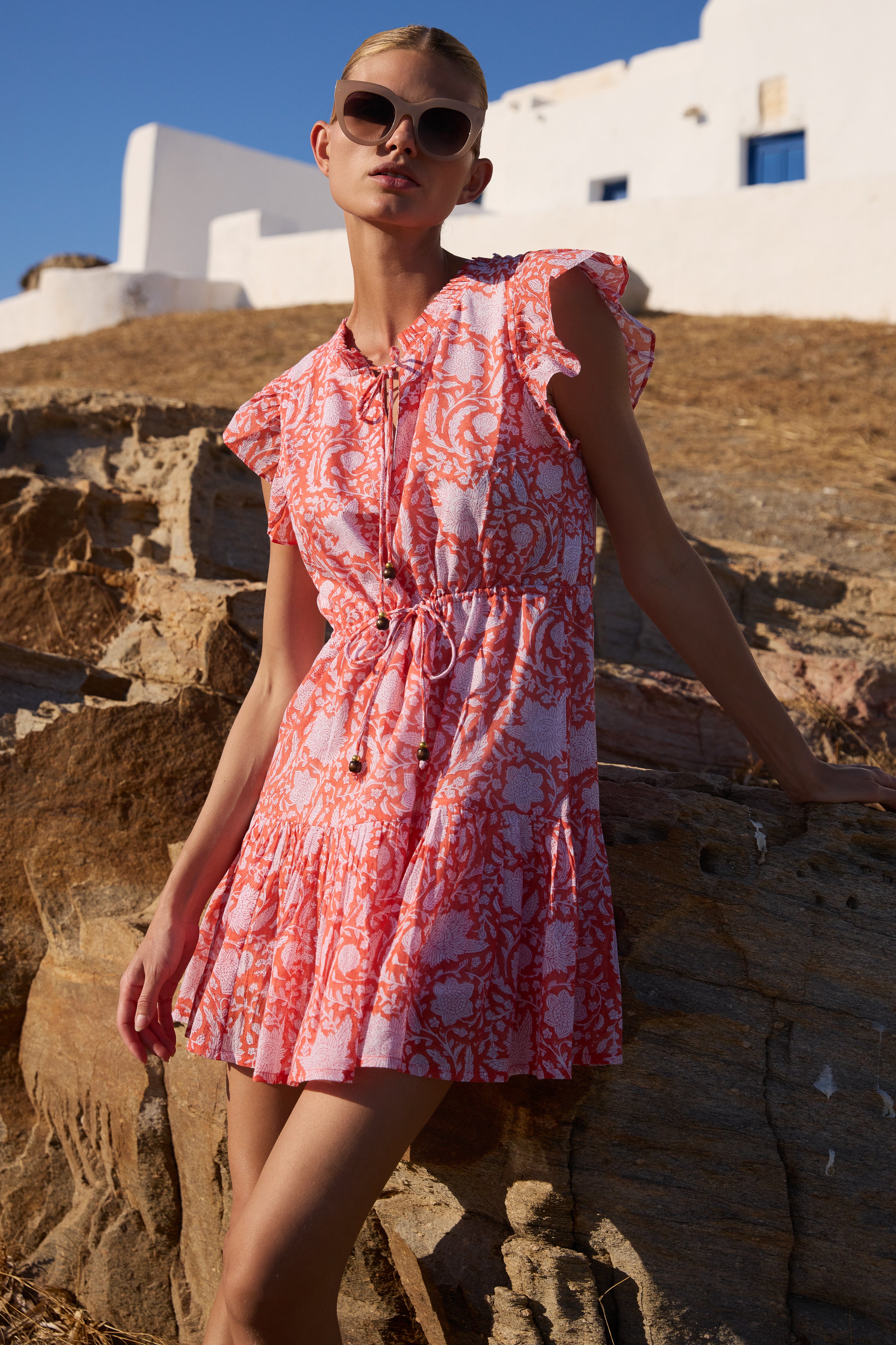 Cinched Flirty Short- Ivy Orange