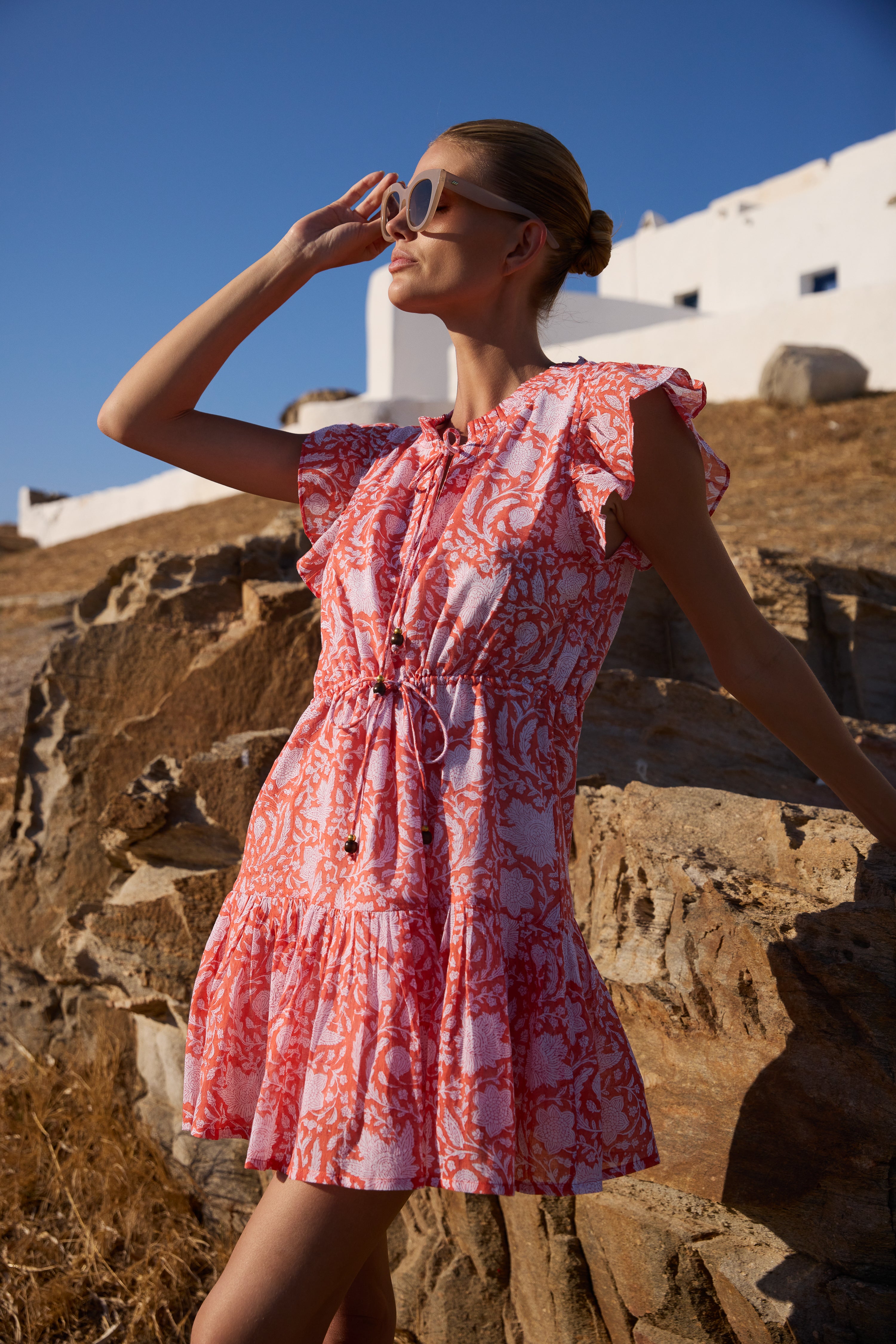 Cinched Flirty Short- Ivy Orange