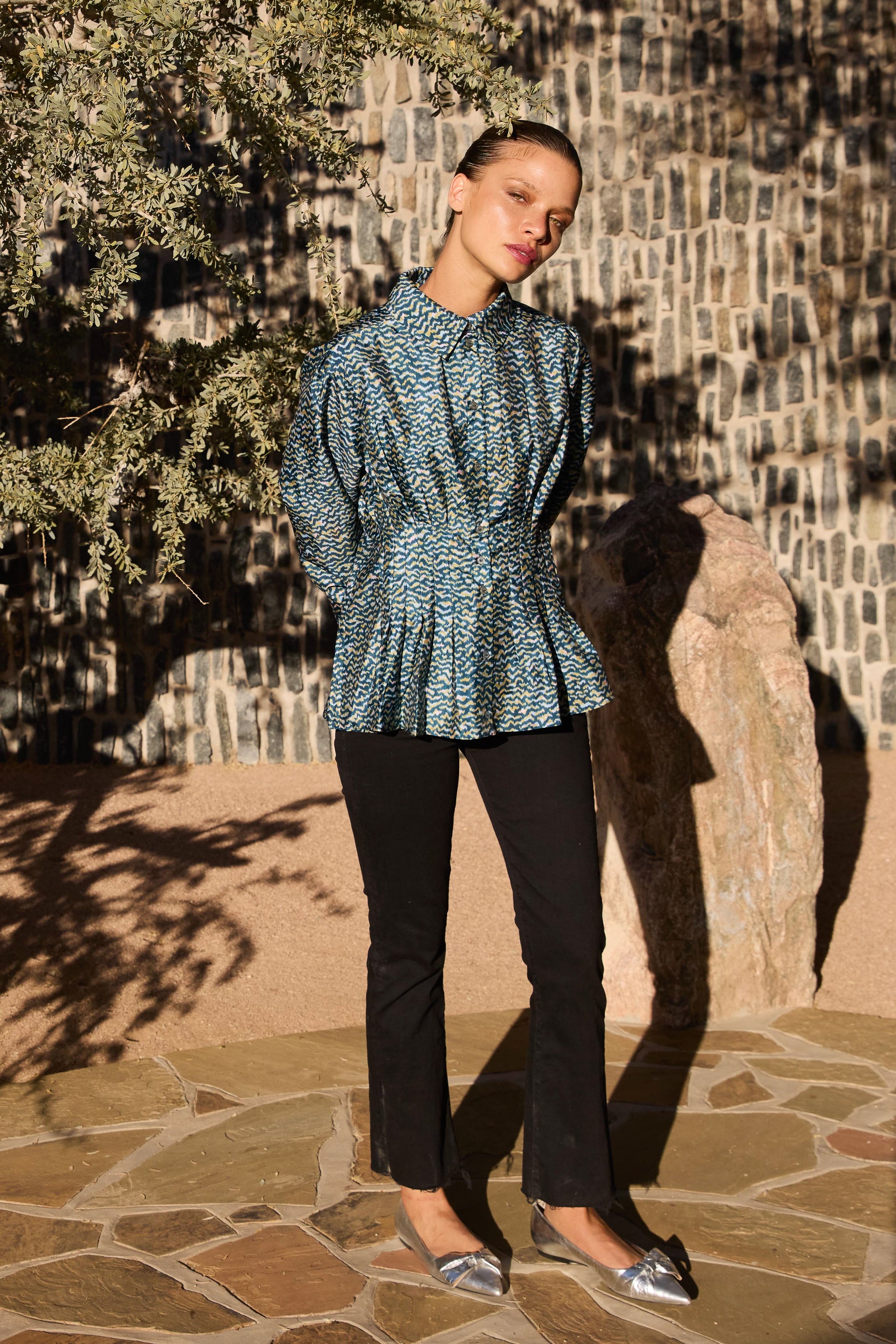 Elizabeth Top- Jag Navy