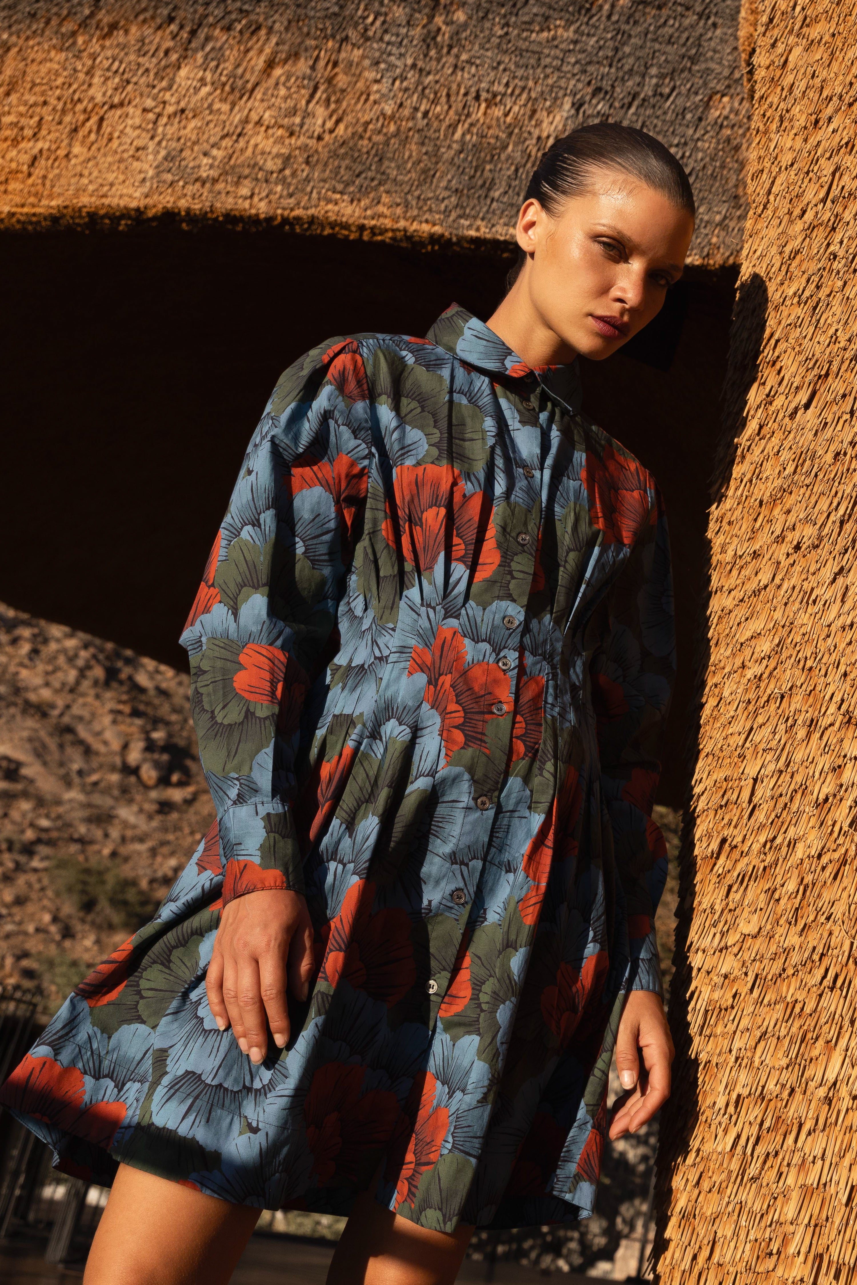 Elizabeth Dress- Madrid Blue