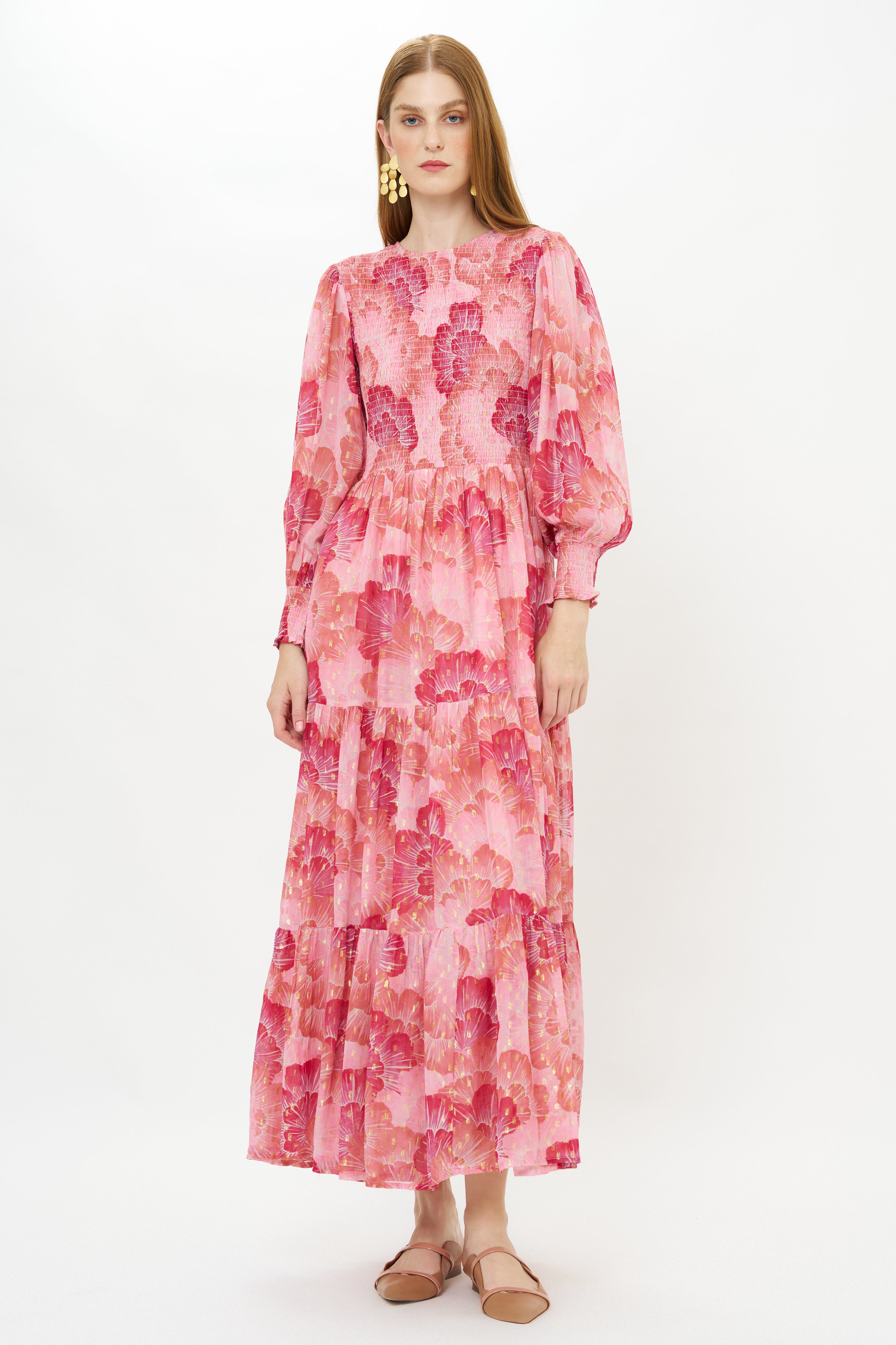 Smocked Top Maxi- Madrid Blush