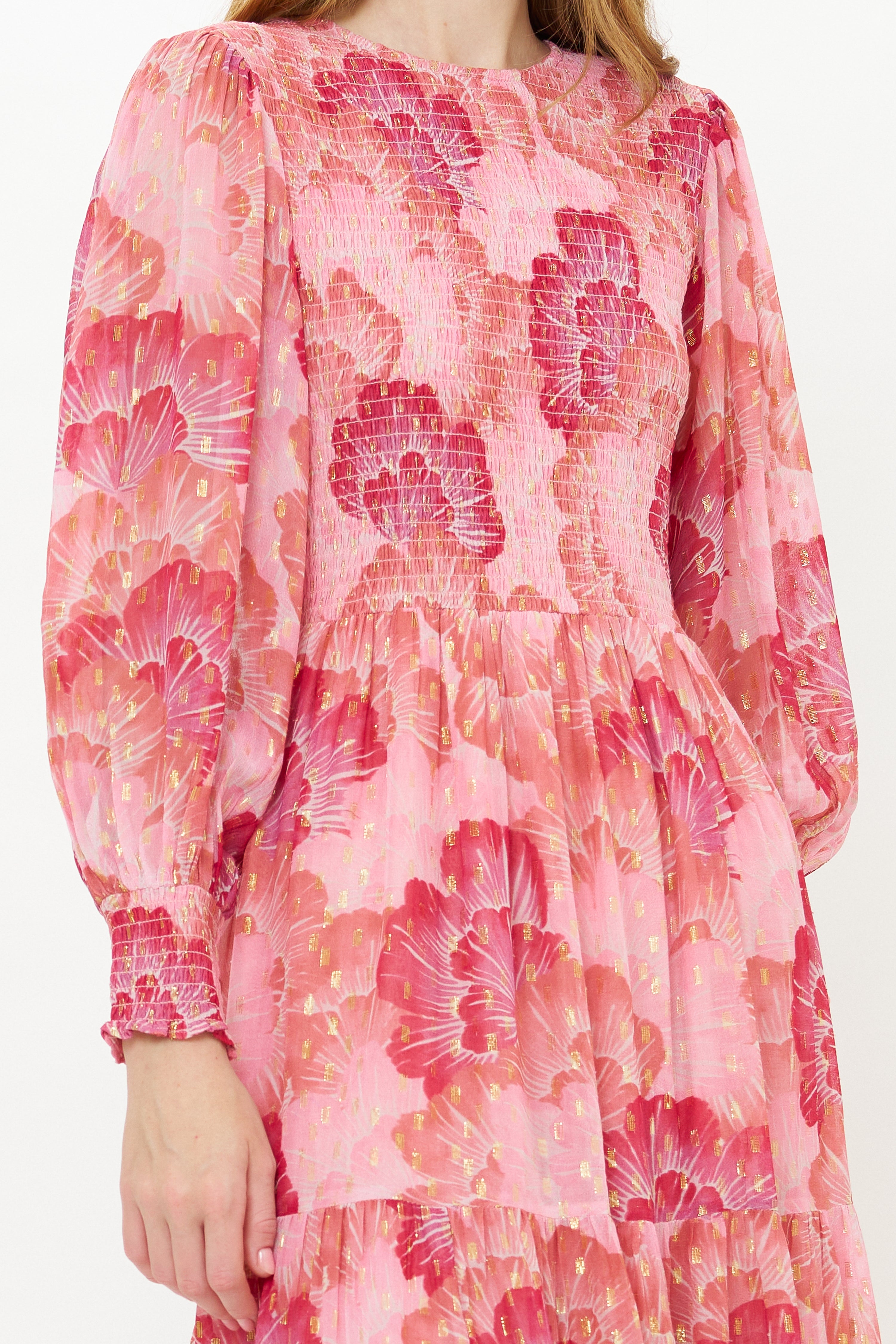 Smocked Top Maxi- Madrid Blush