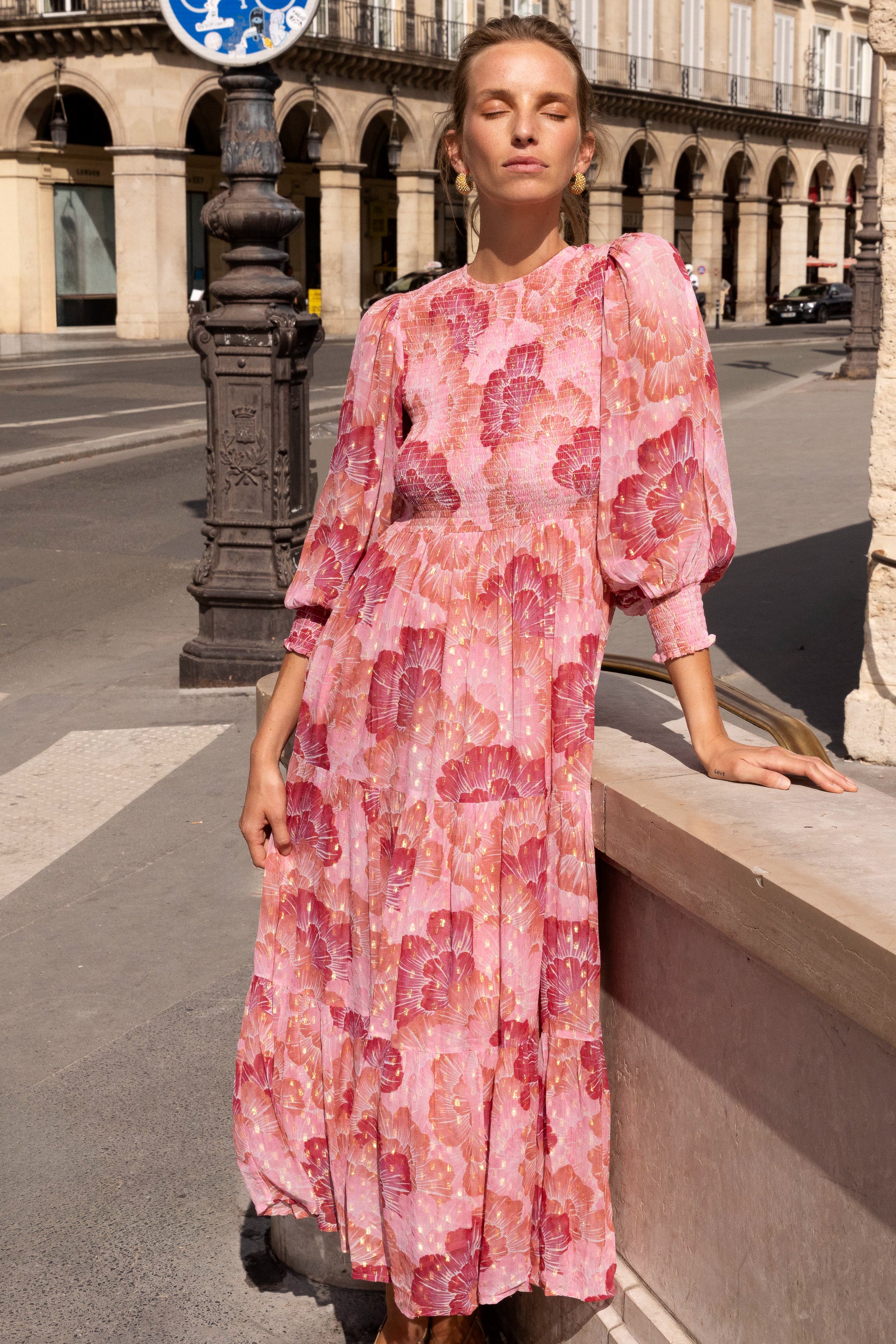 Smocked Top Maxi- Madrid Blush