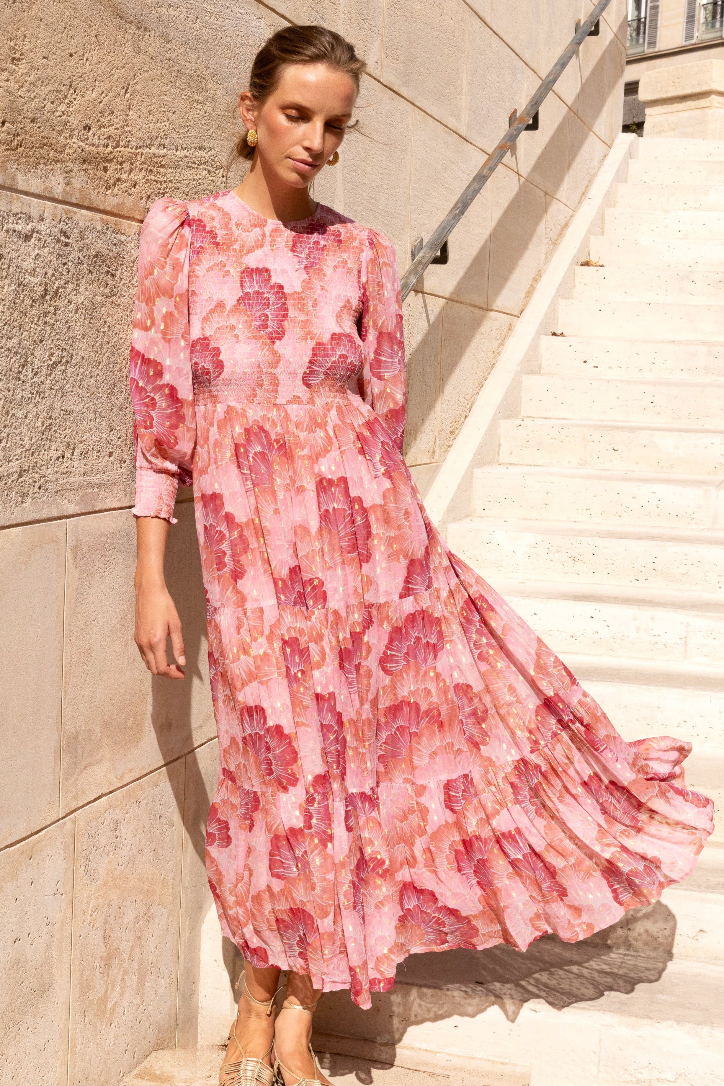 Smocked Top Maxi- Madrid Blush