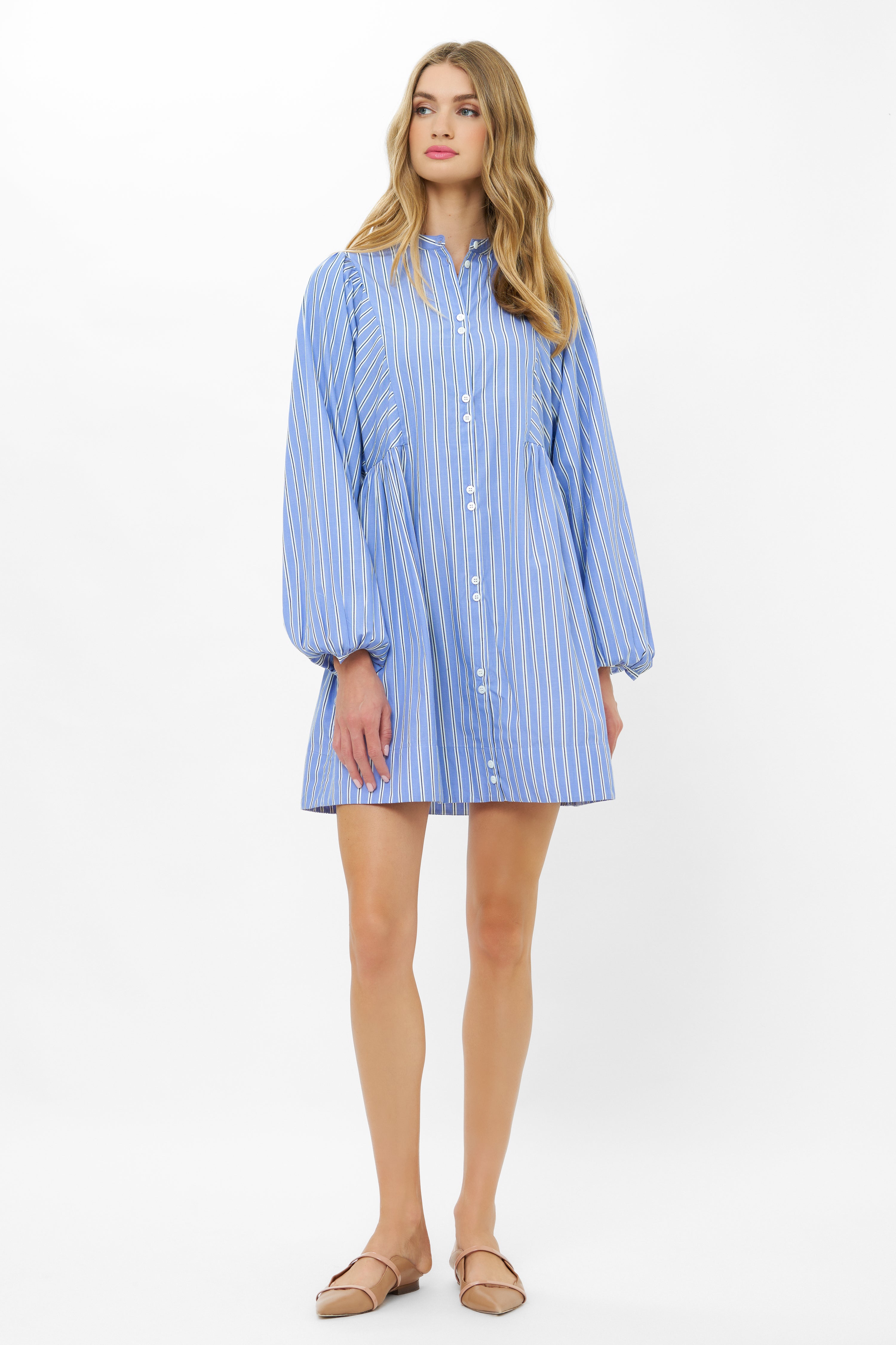 Avery Dress- Merrill Blue