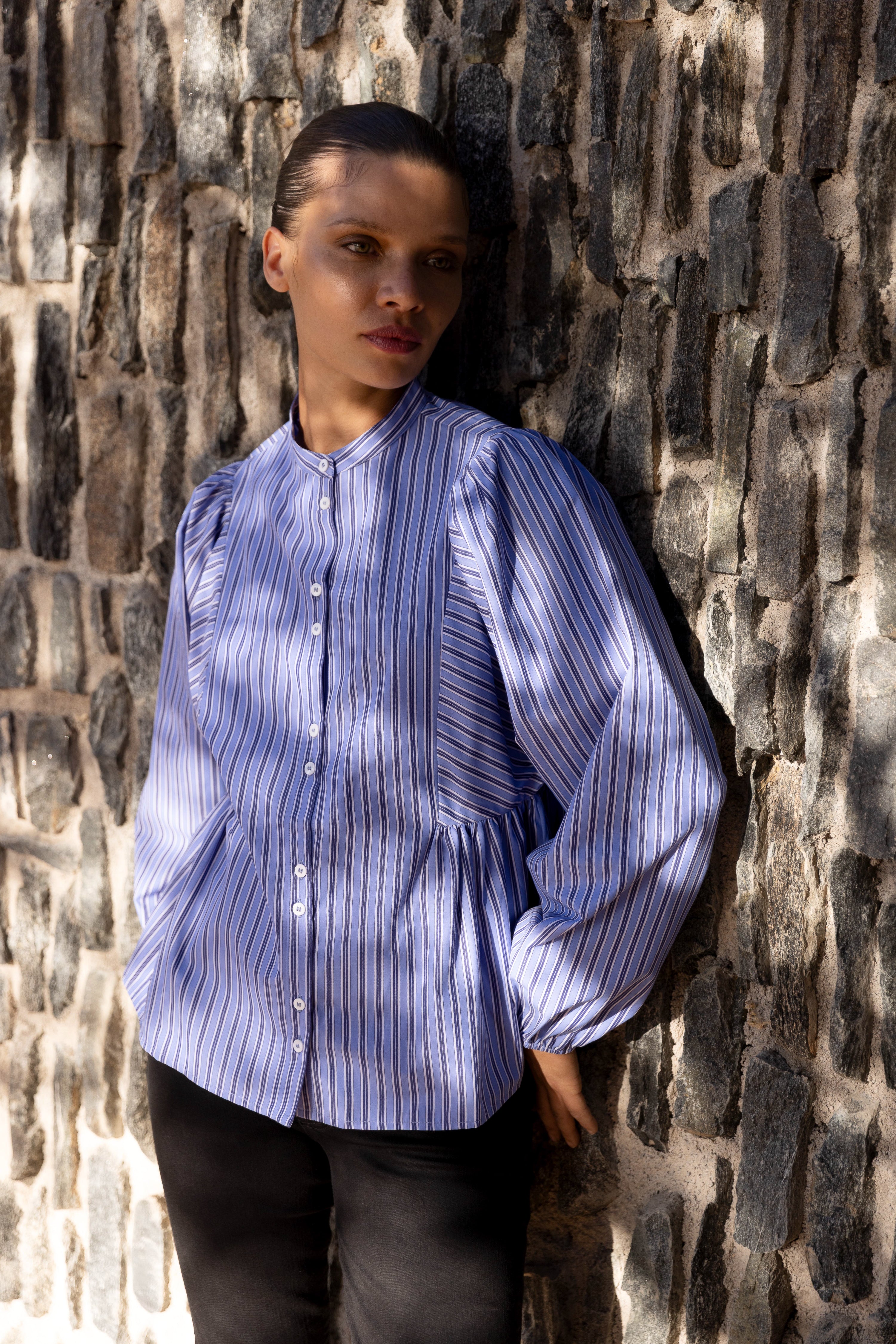 Avery Top- Merrill Blue