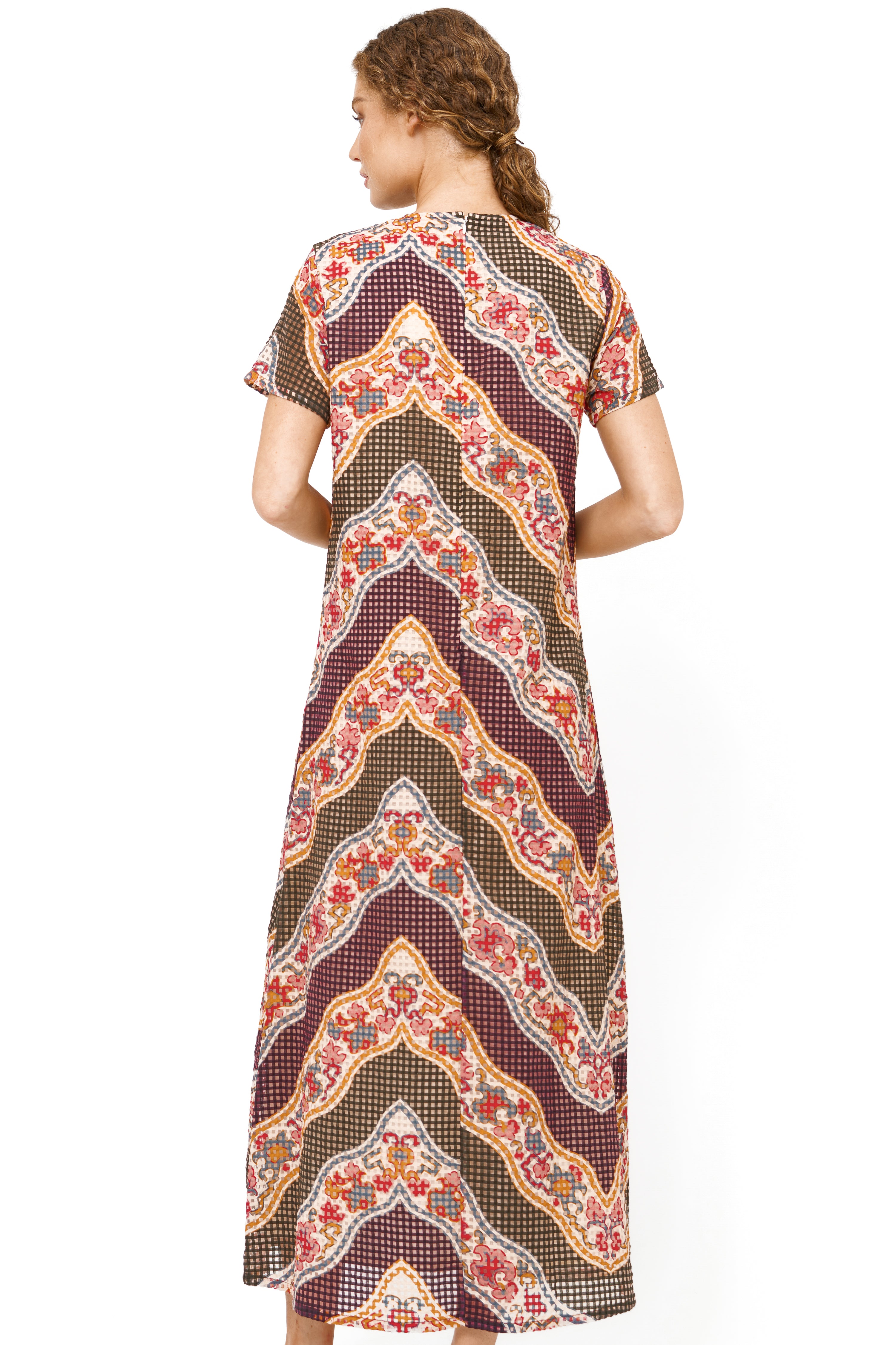 Short Sleeve Shift Maxi- Montezuma Green