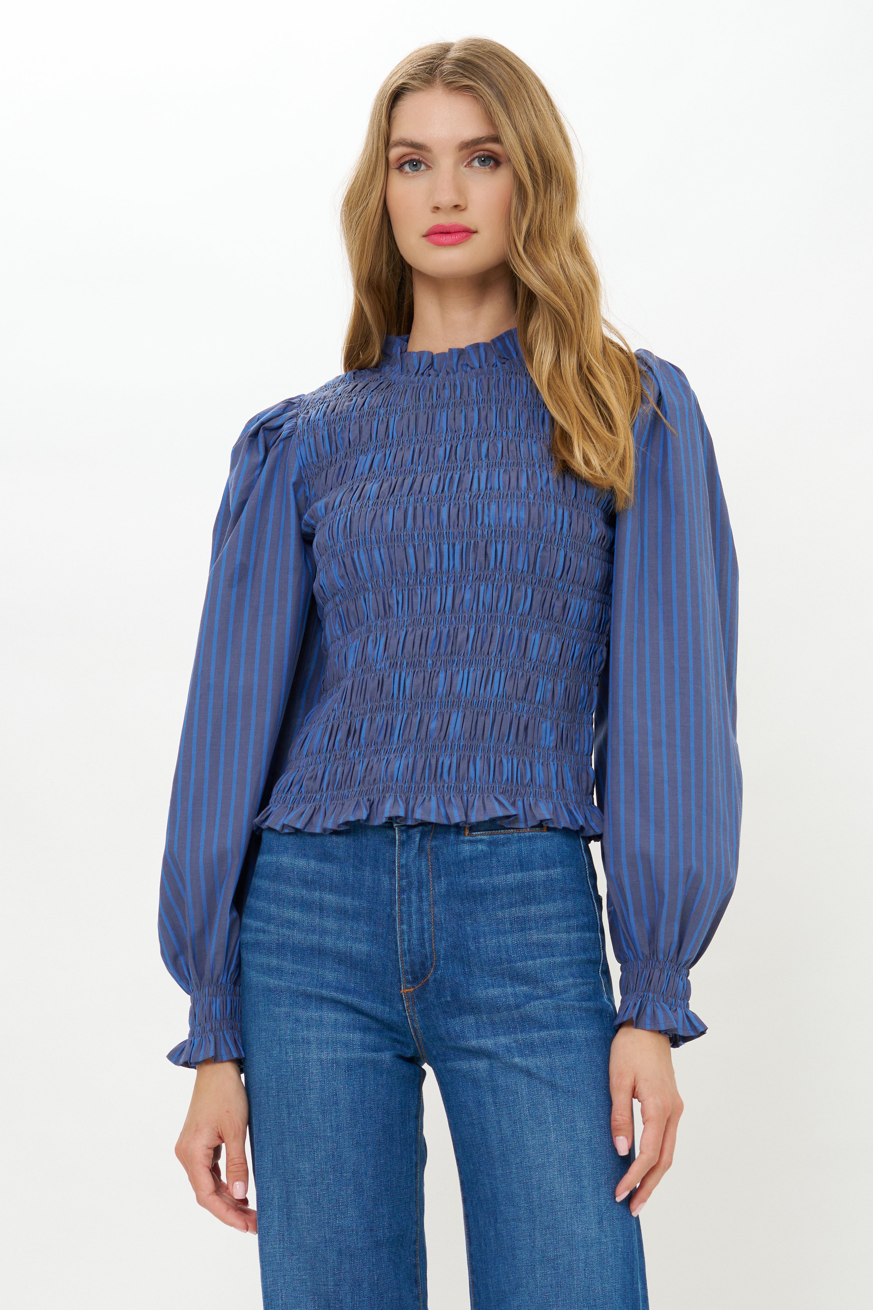 Willow Top- Morgan Blue