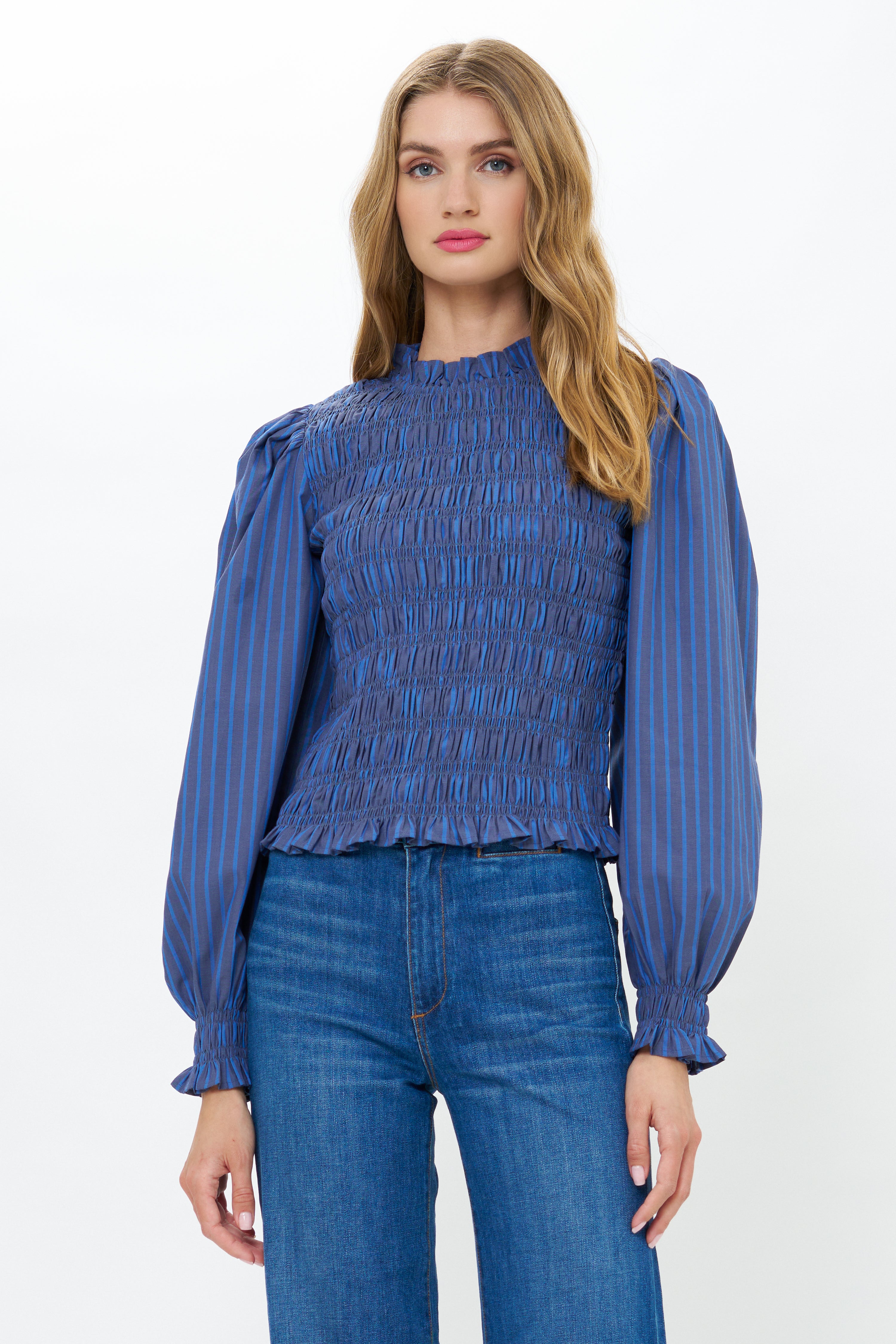 Willow Top- Morgan Blue