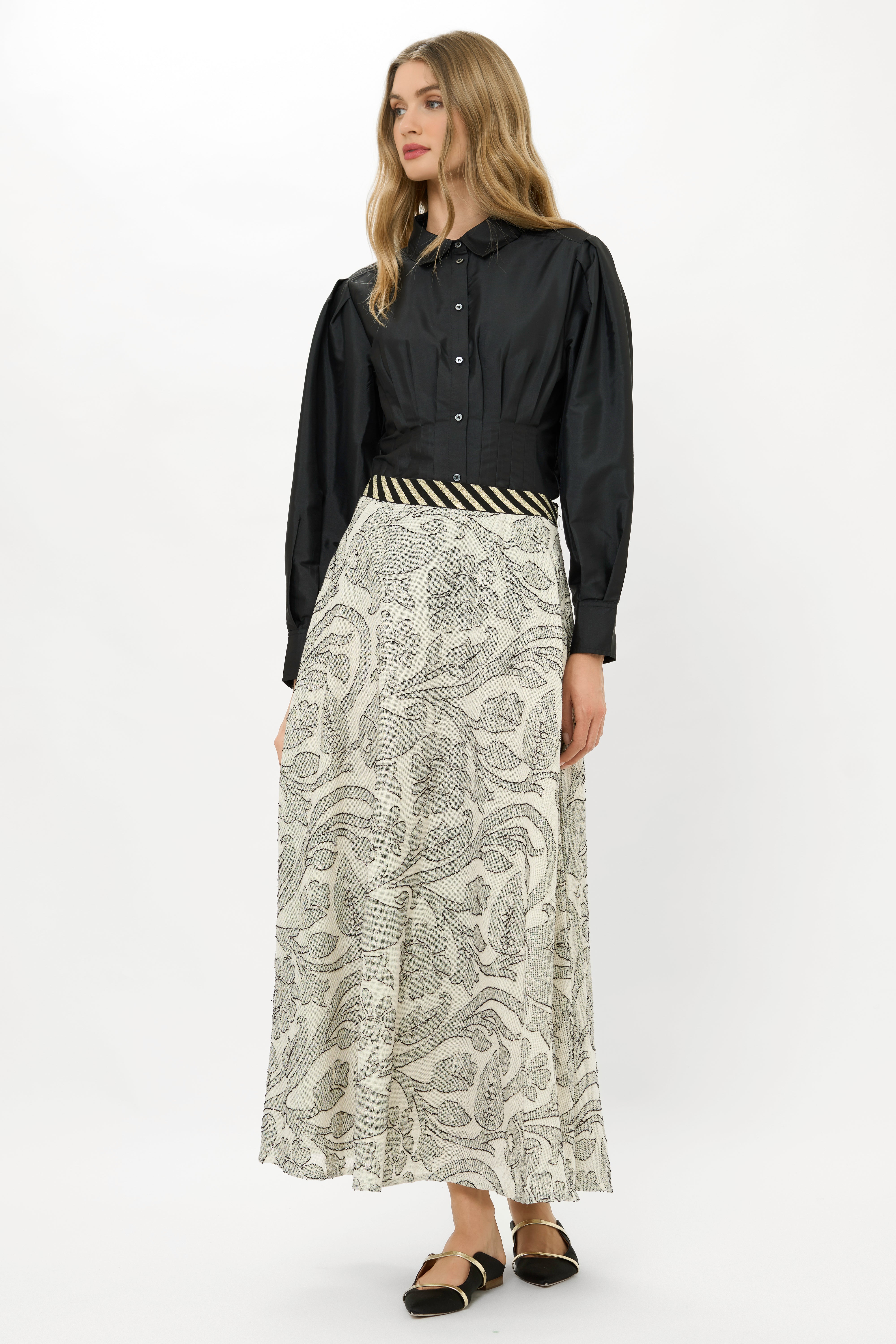 Swing Skirt- Herod Cream