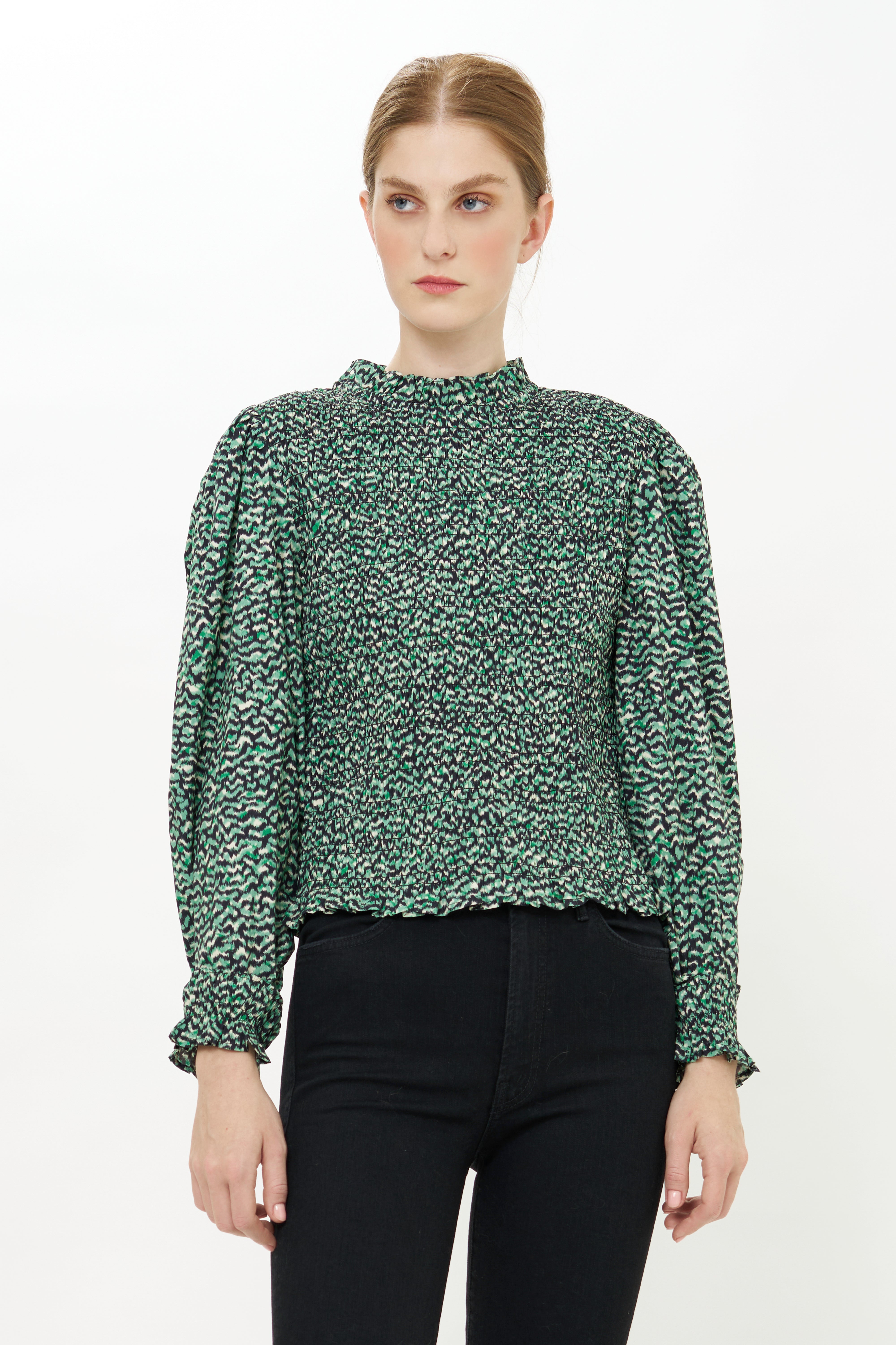 Willow Top- Jag Green