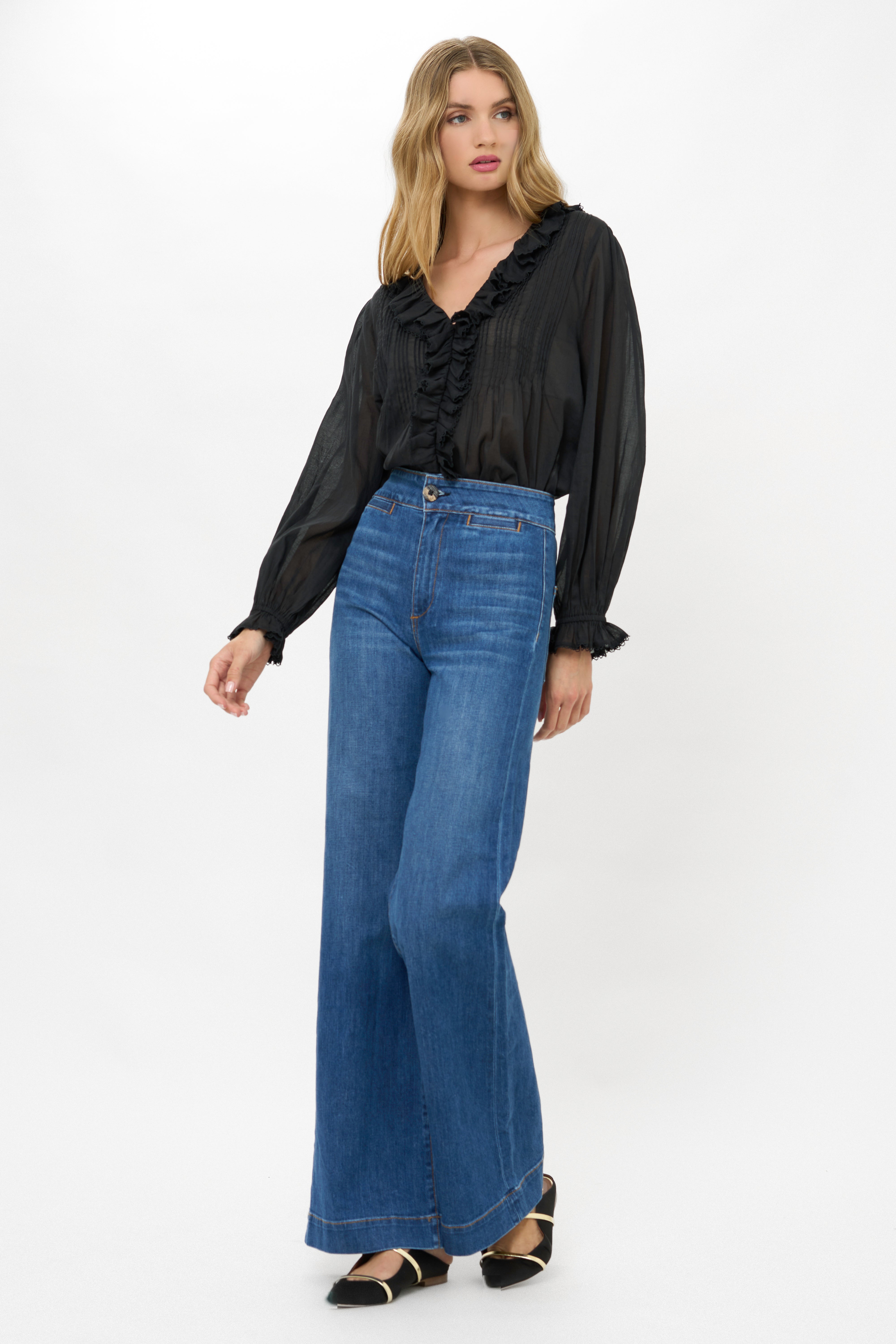 Mila Top- Hepburn Midnight