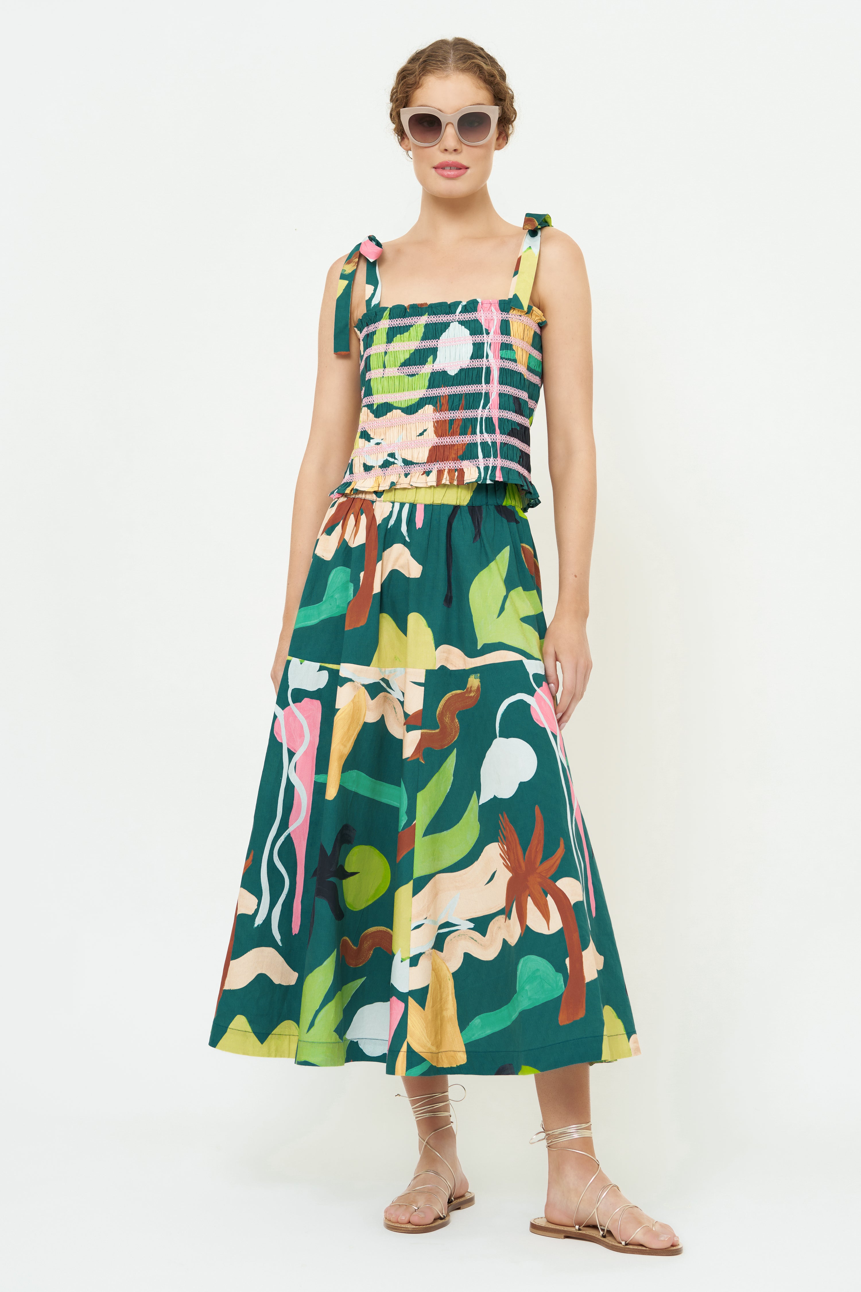 Olivia Skirt- Paradiso Green