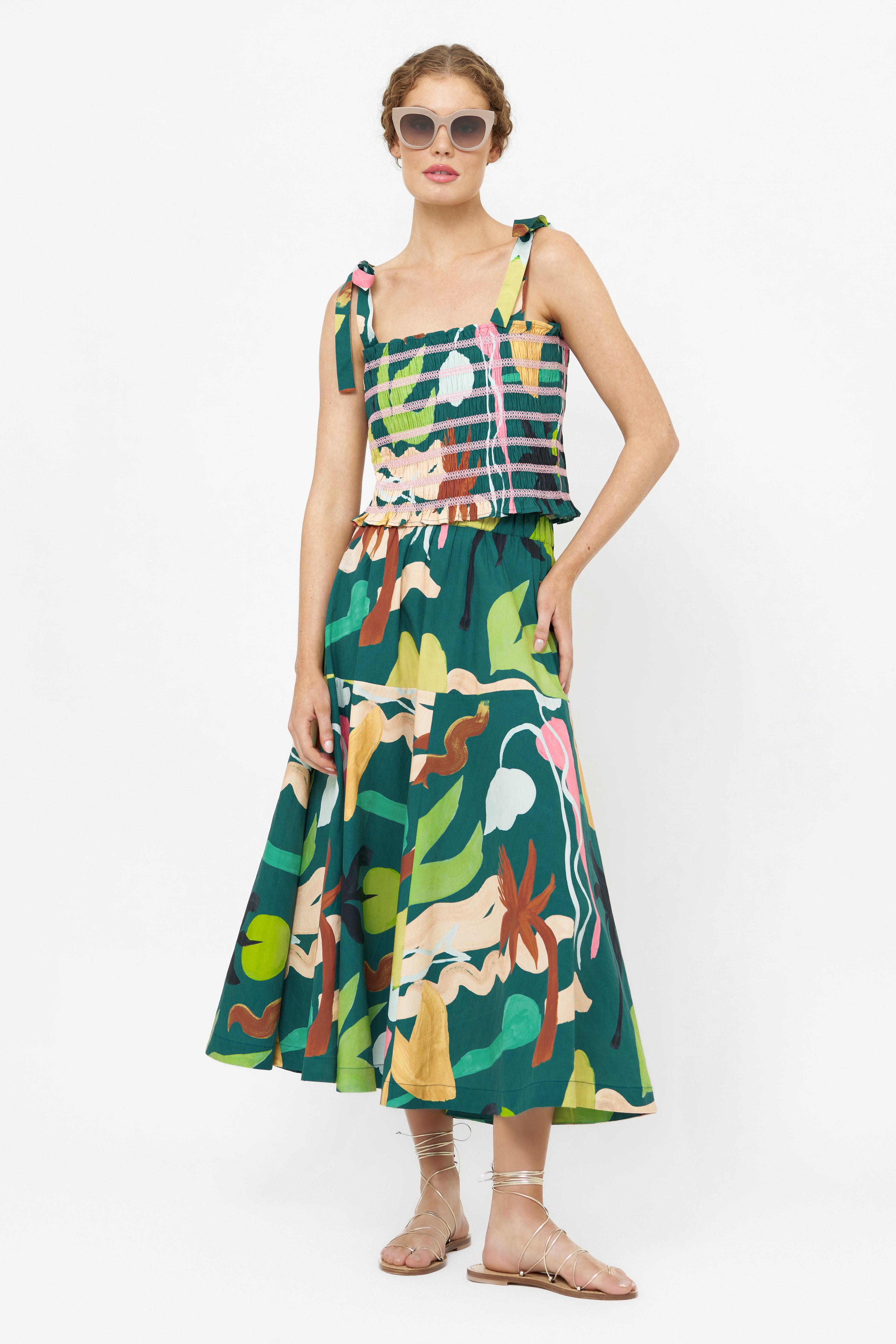 Ella Top- Paradiso Green