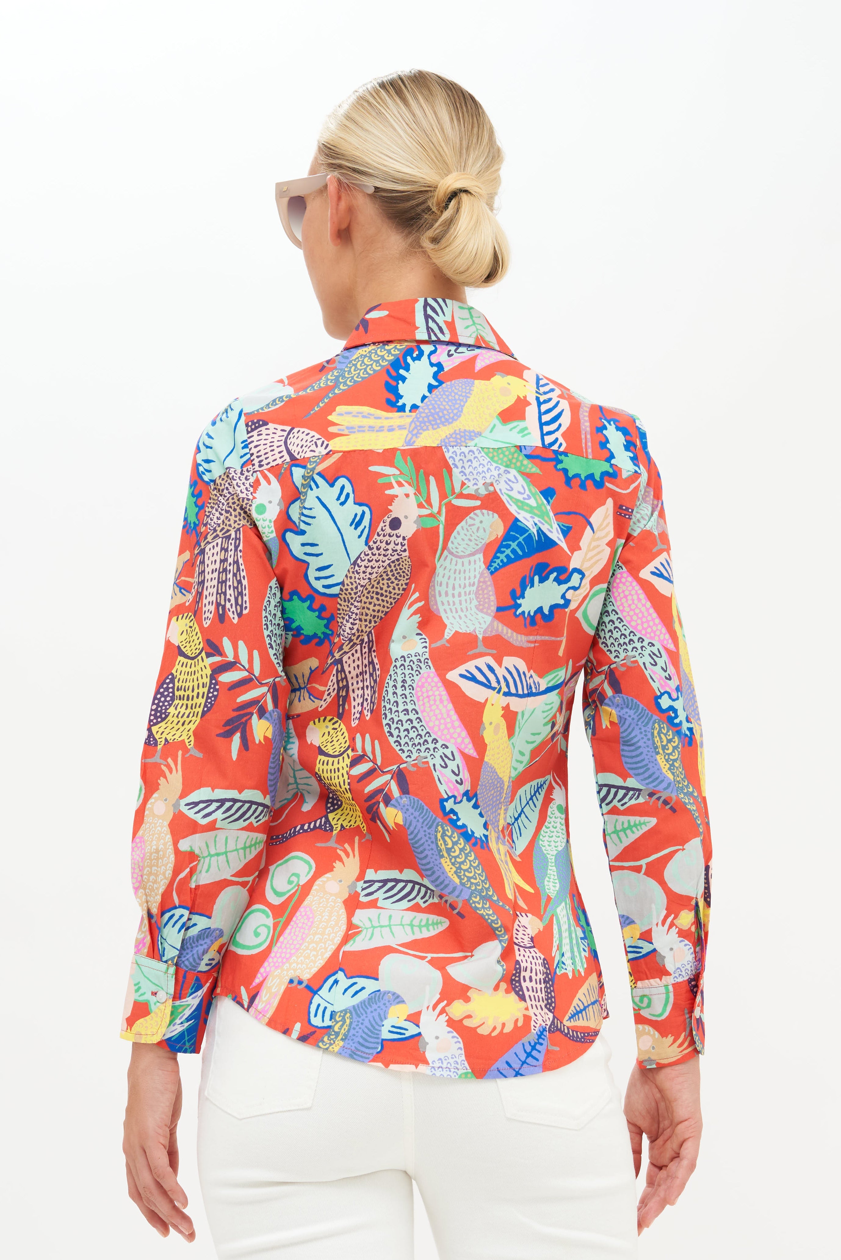 Button Down- Polly Coral