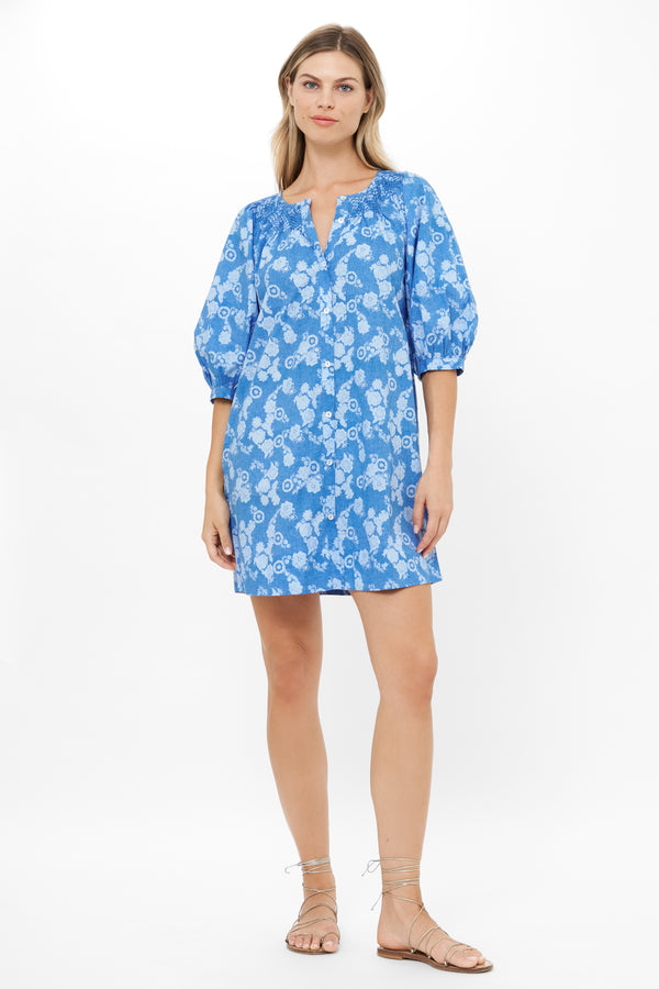 Embroidered Button Mini- Pretoria Navy