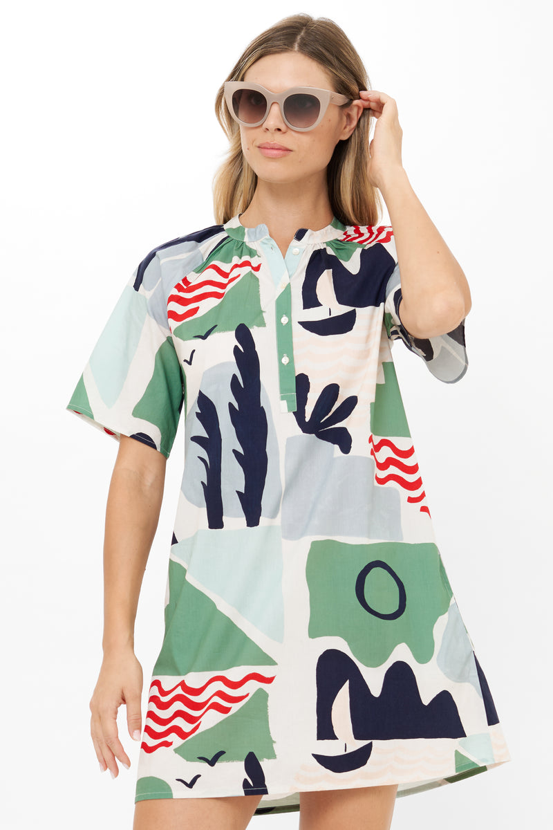 Pocket Dress- Riviera Sage