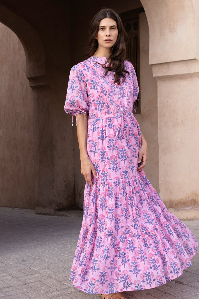 FOXEY　Dropped Waist Pintuck Dress　ピンク38♡ FOXEYDropped Waist Pintuck Dressピンク38