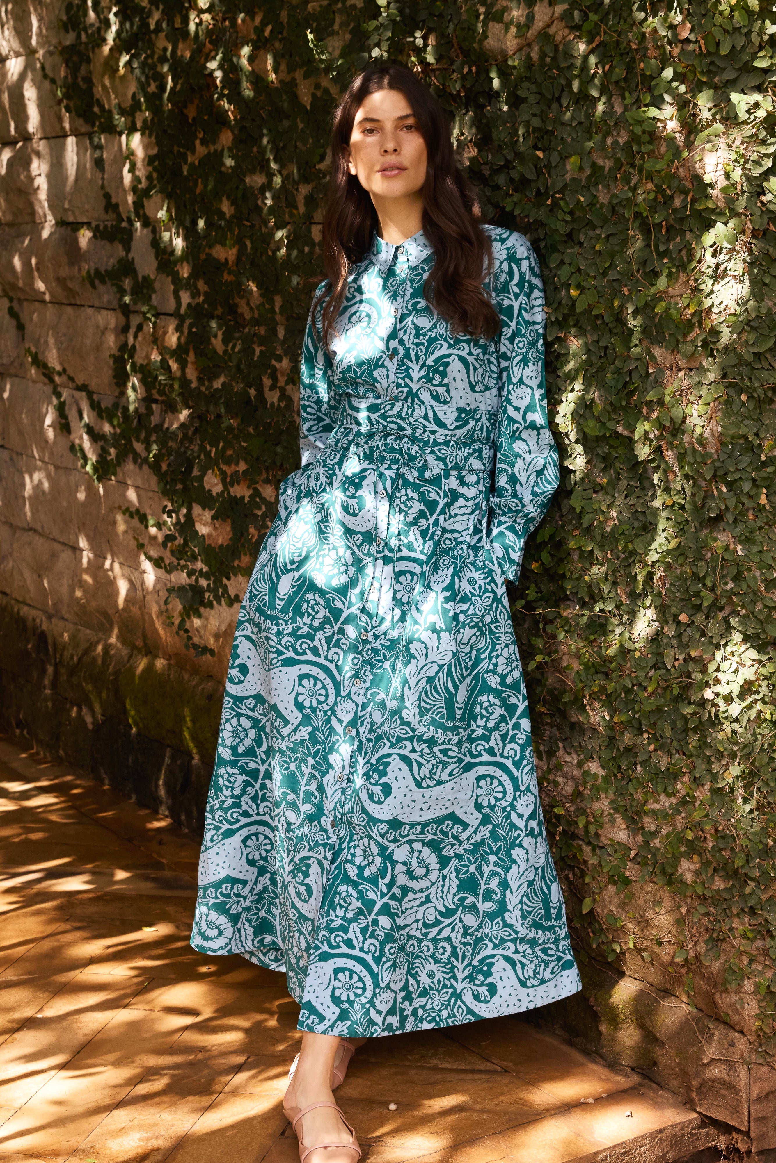 Ana Dress- Singita Green