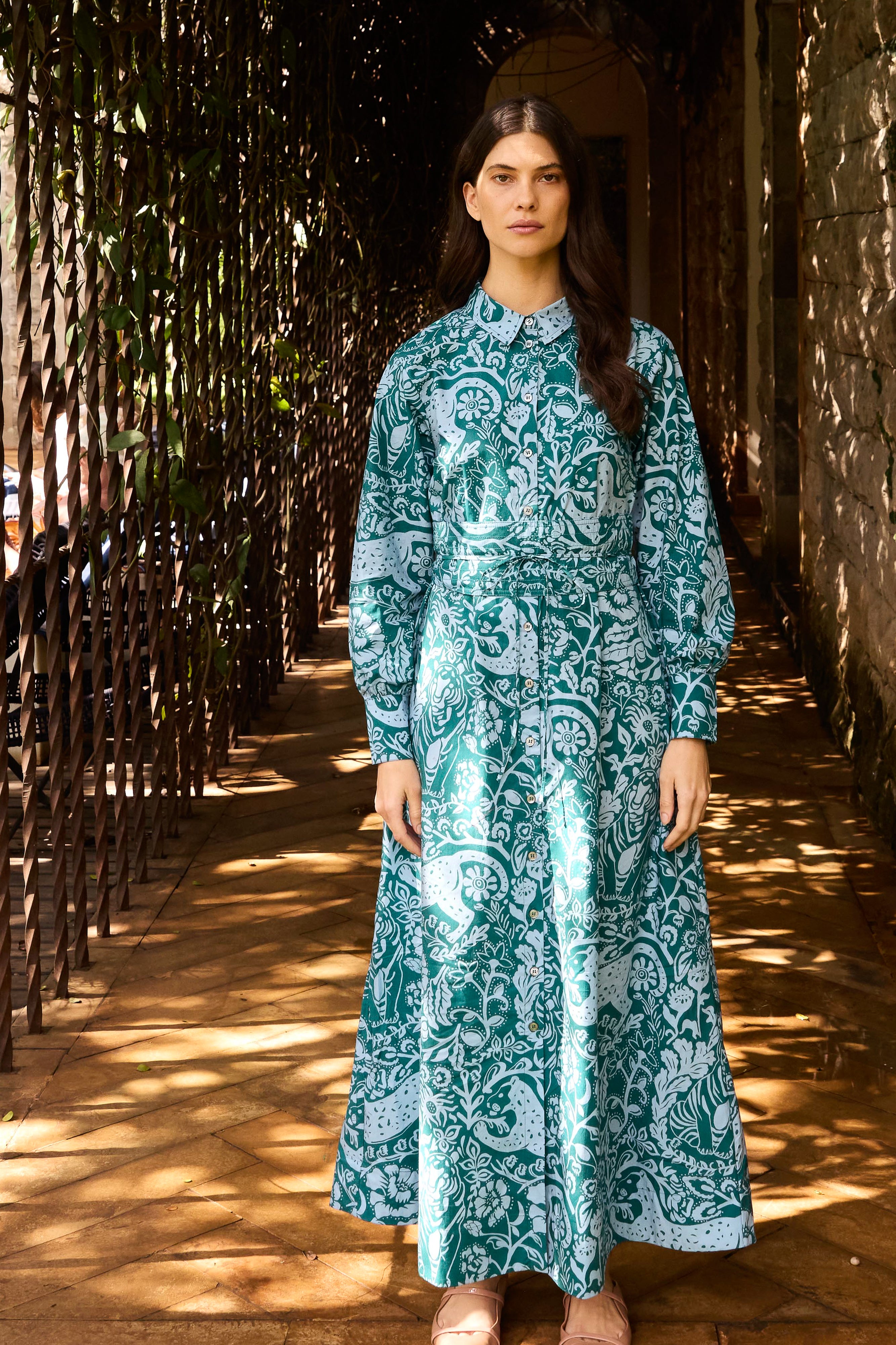 Ana Dress- Singita Green