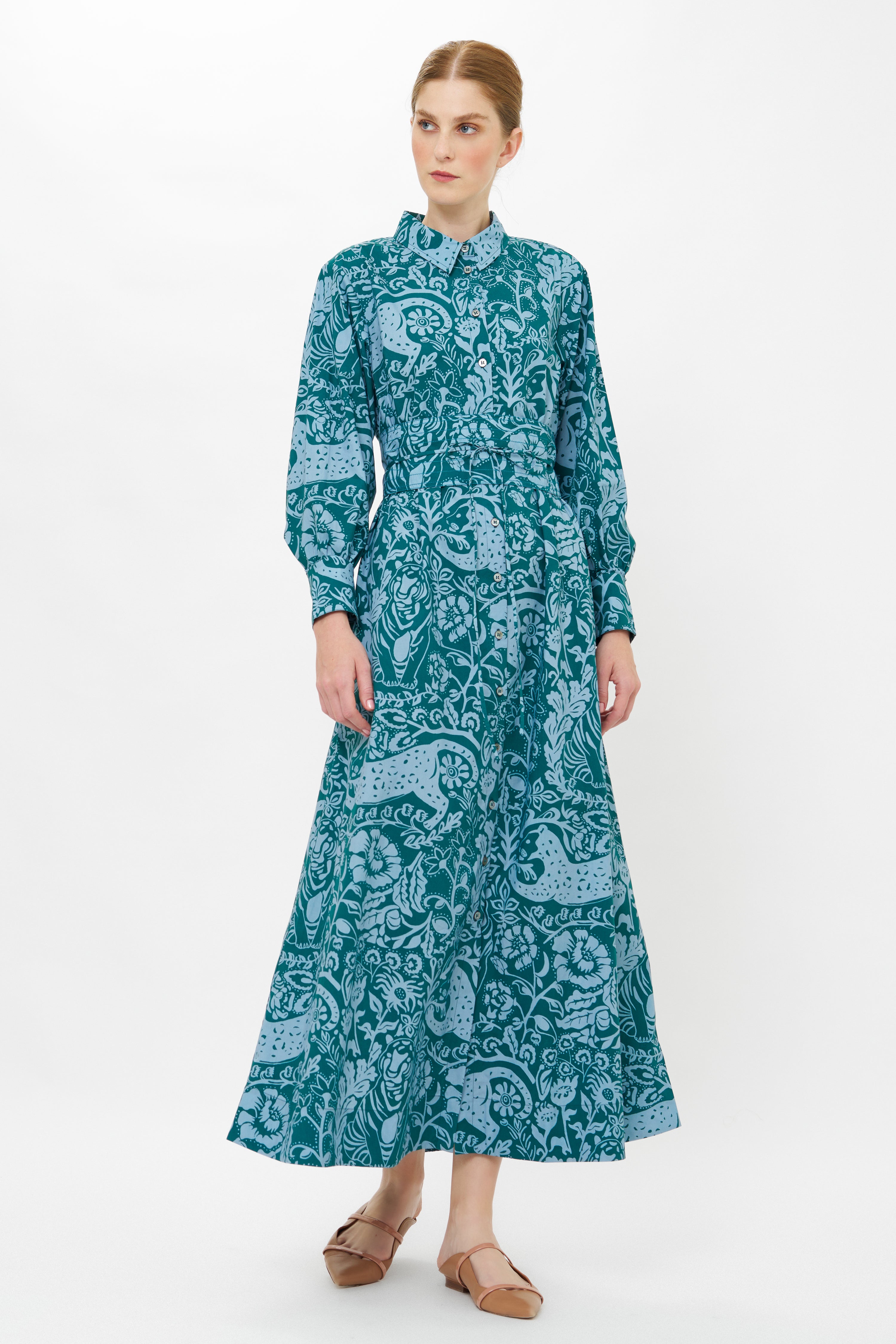 Ana Dress- Singita Green