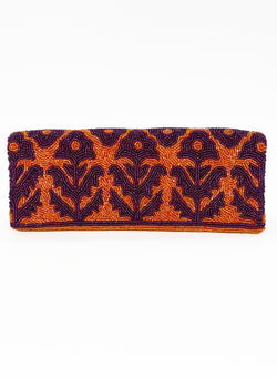 Beaded Clutch- Marigold Orange