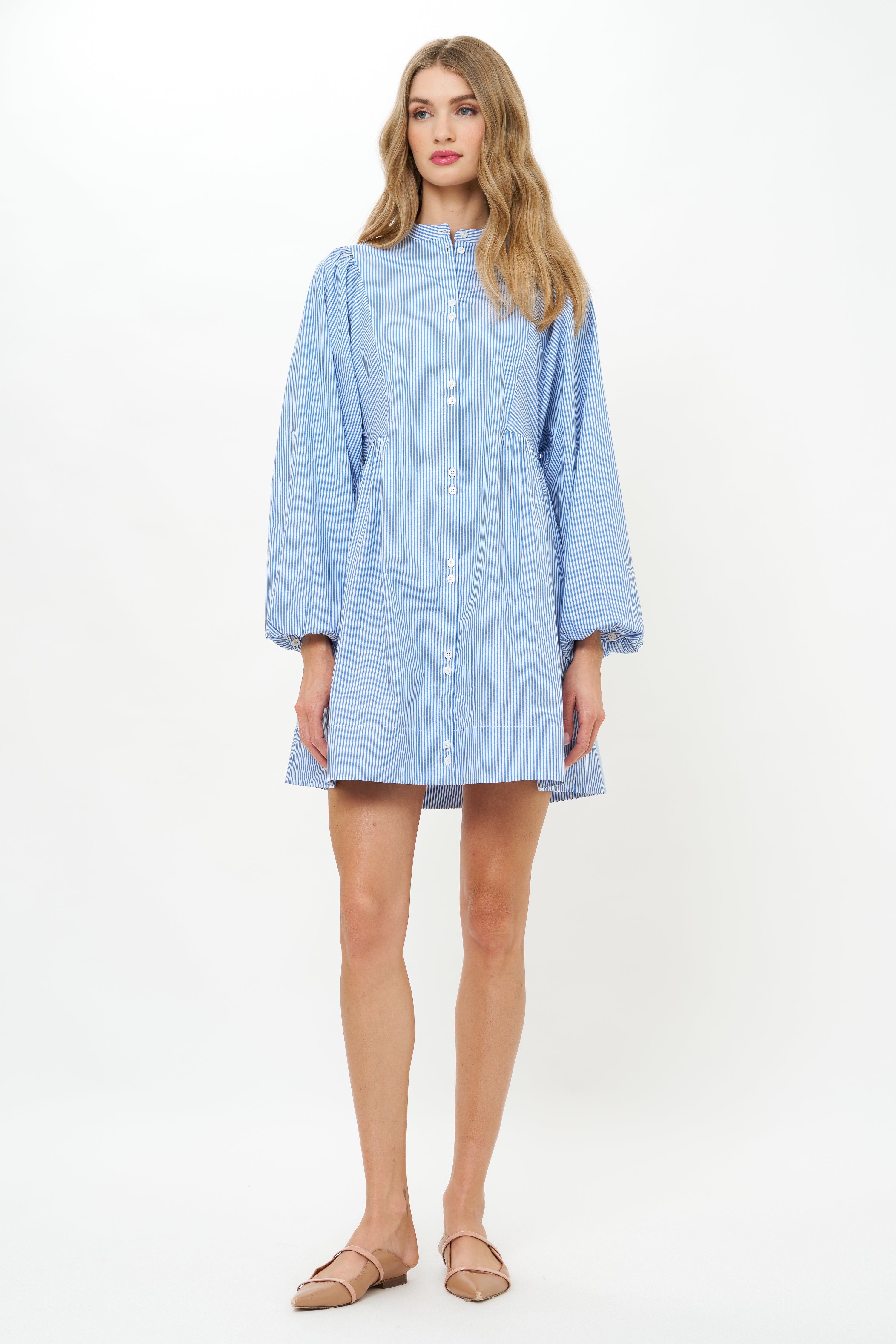 Avery Dress- Surrey Blue