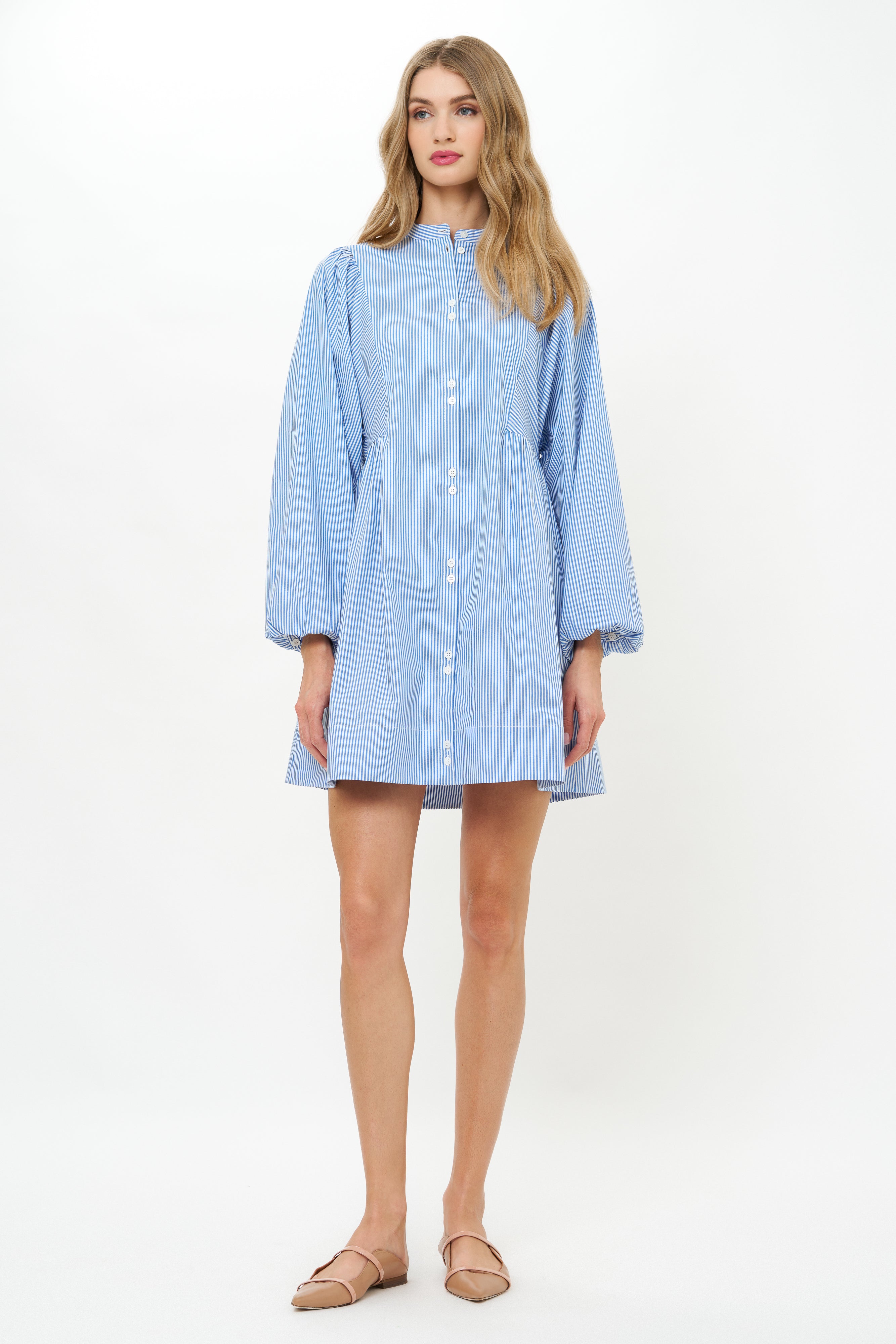 Avery Dress- Surrey Blue