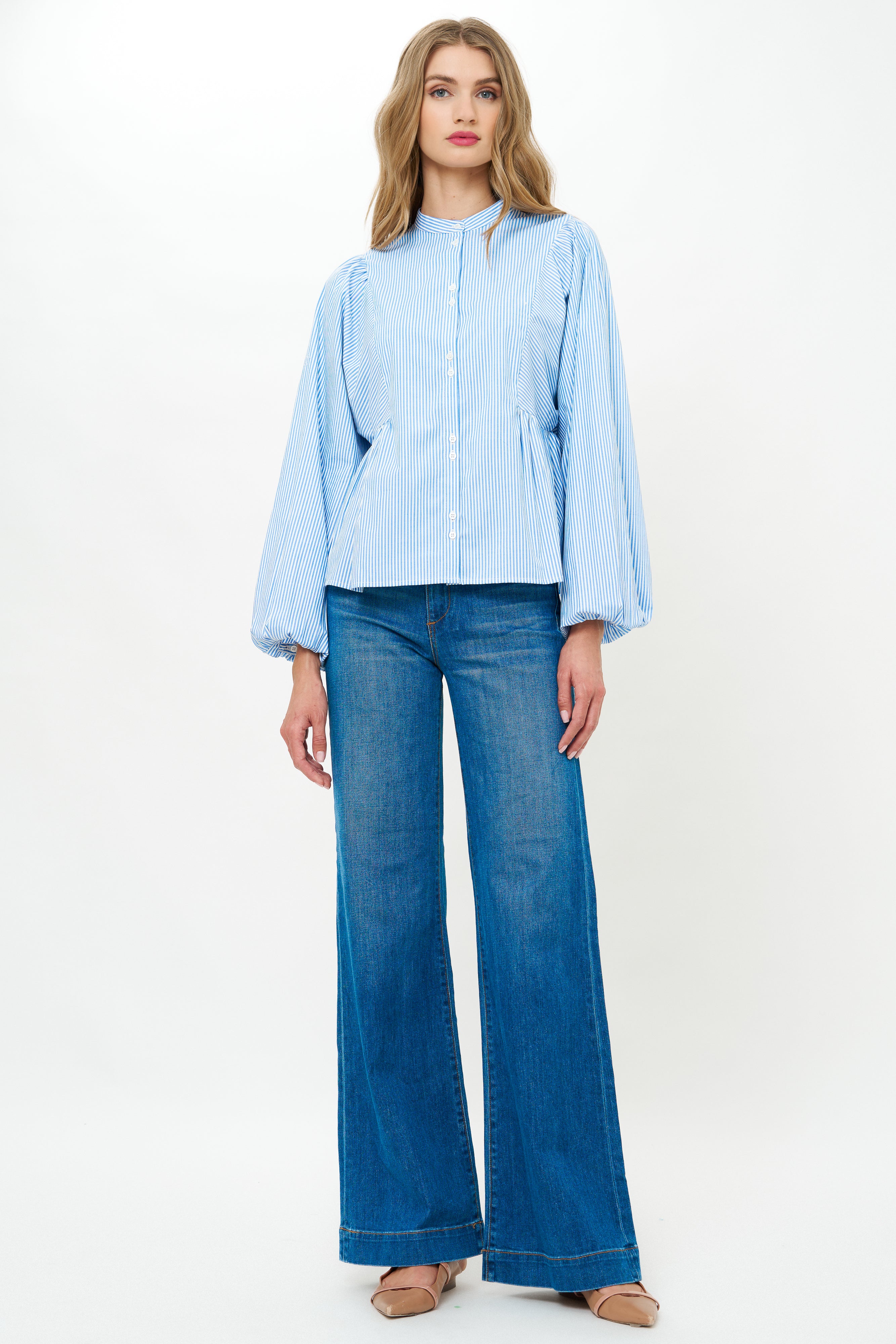Avery Top- Surrey Blue